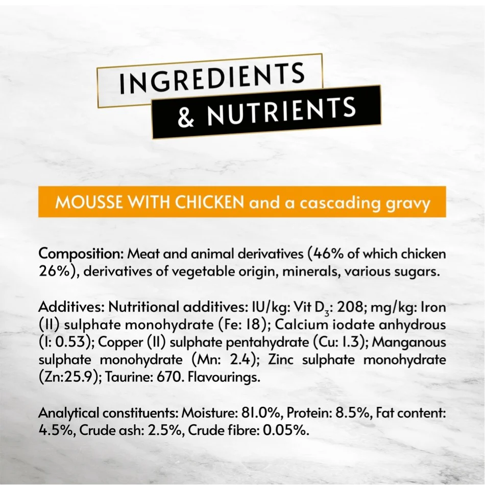 Purina Gourmet Revelations Mousse with Chicken and with Beef with Cascading Gravy Adult Wet Cat Food - Image 8