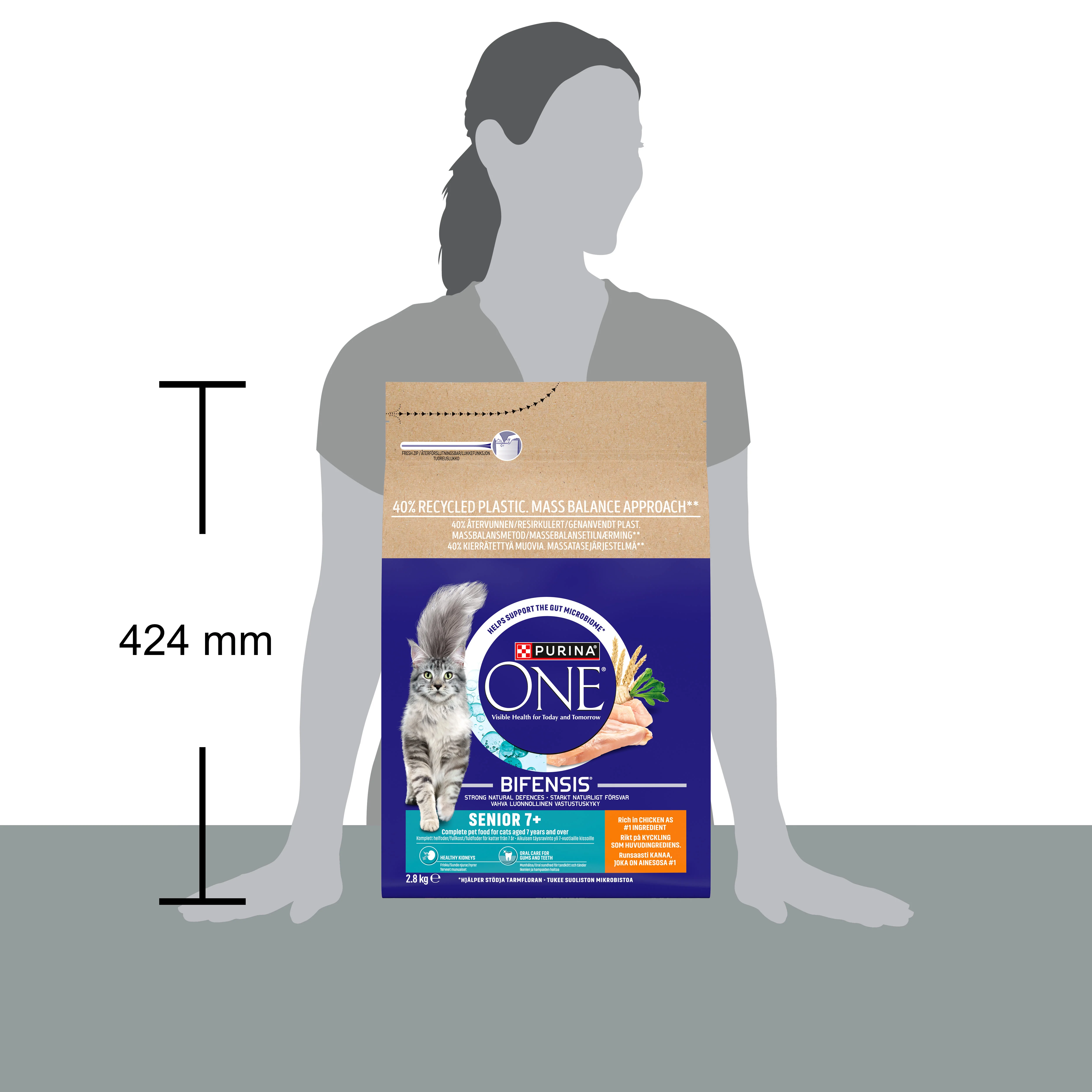 Purina One 7+ Dry Cat Food Rich in Chicken - Image 8