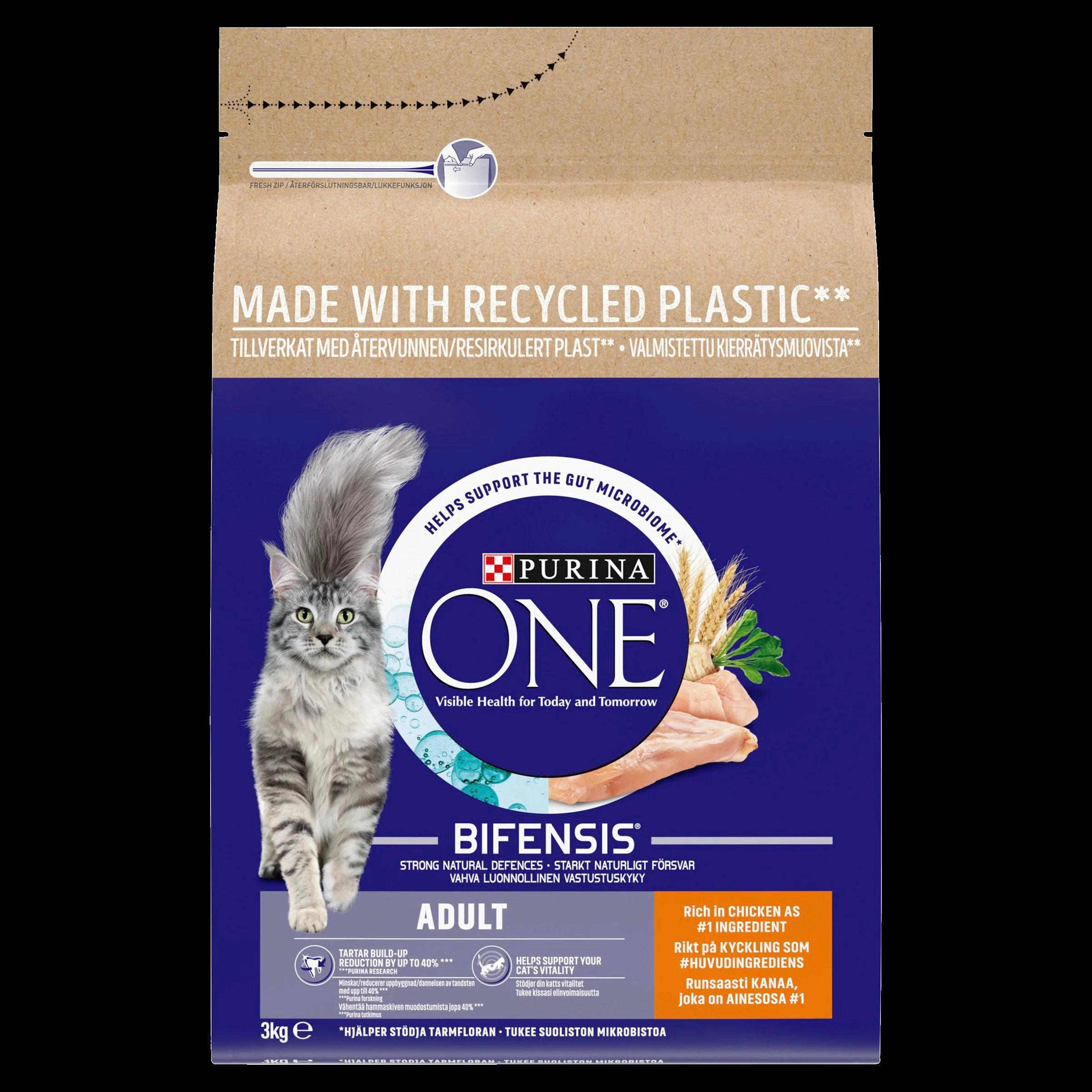 Purina ONE Adult Dry Cat Food - Chicken & Whole Grains - Image 5