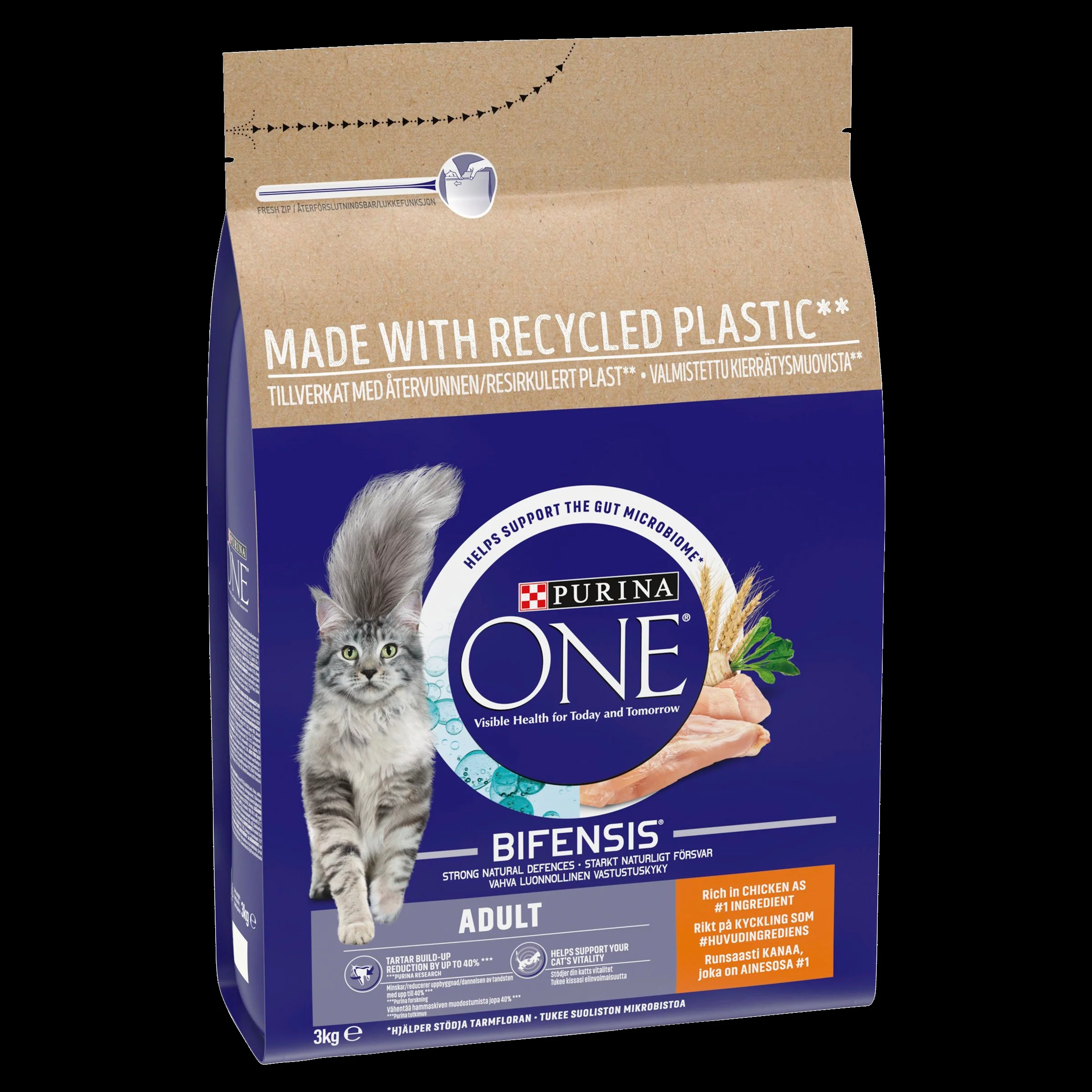 Purina ONE Adult Dry Cat Food - Chicken & Whole Grains - Image 7