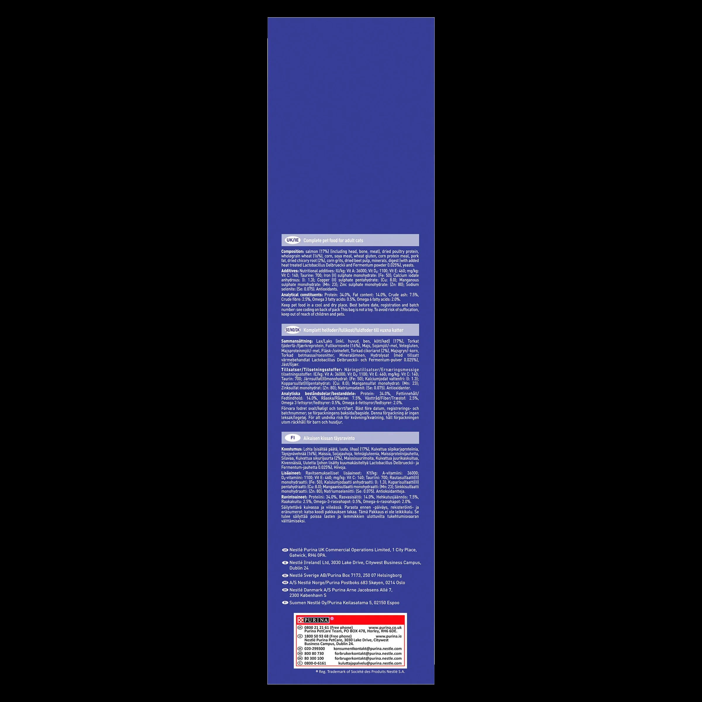 Purina ONE Adult Dry Cat Food - Salmon & Whole Grains - Image 6