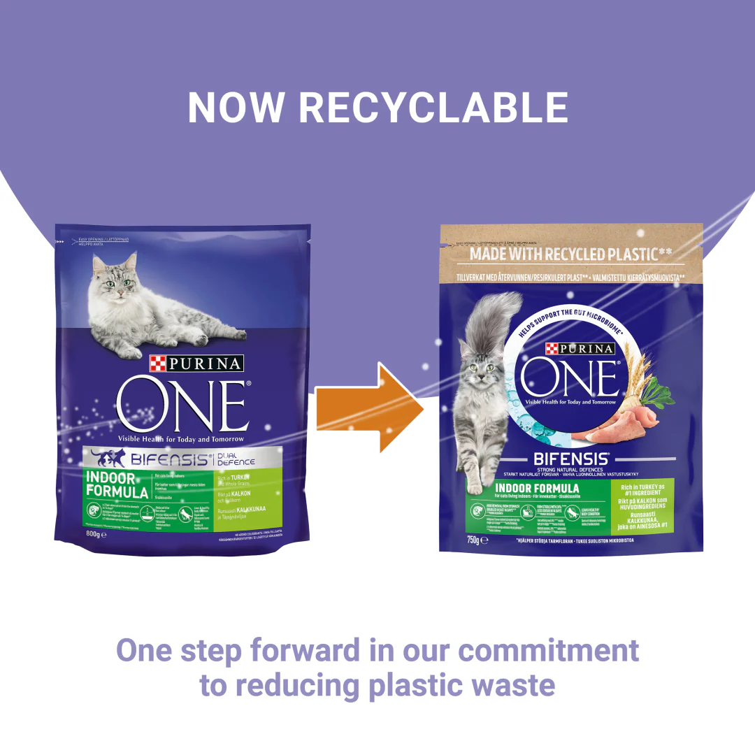 Purina One Indoor Adult Dry Cat Food Rich in Turkey - Image 2
