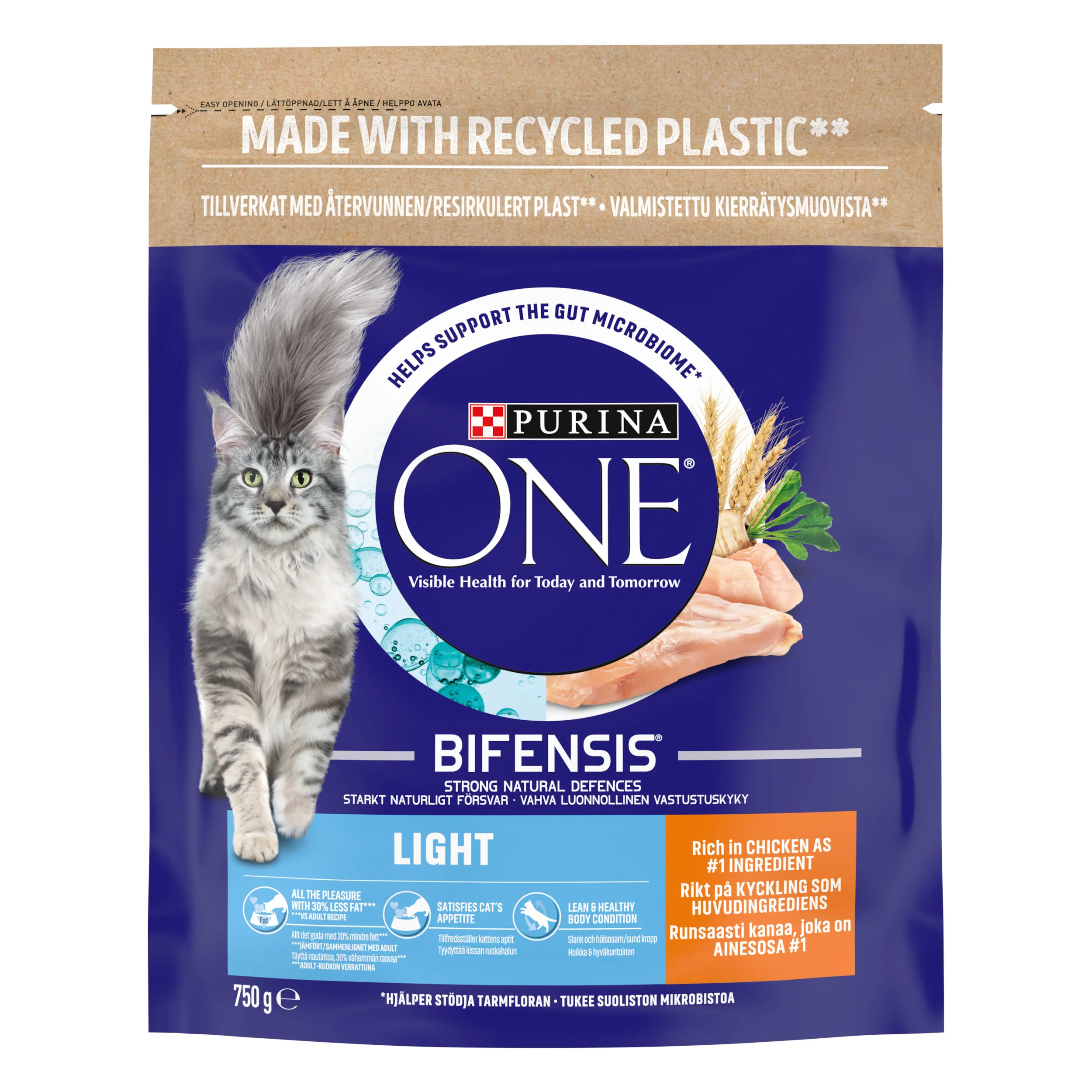 Purina One Light Dry Cat Food Rich in Chicken - Image 3