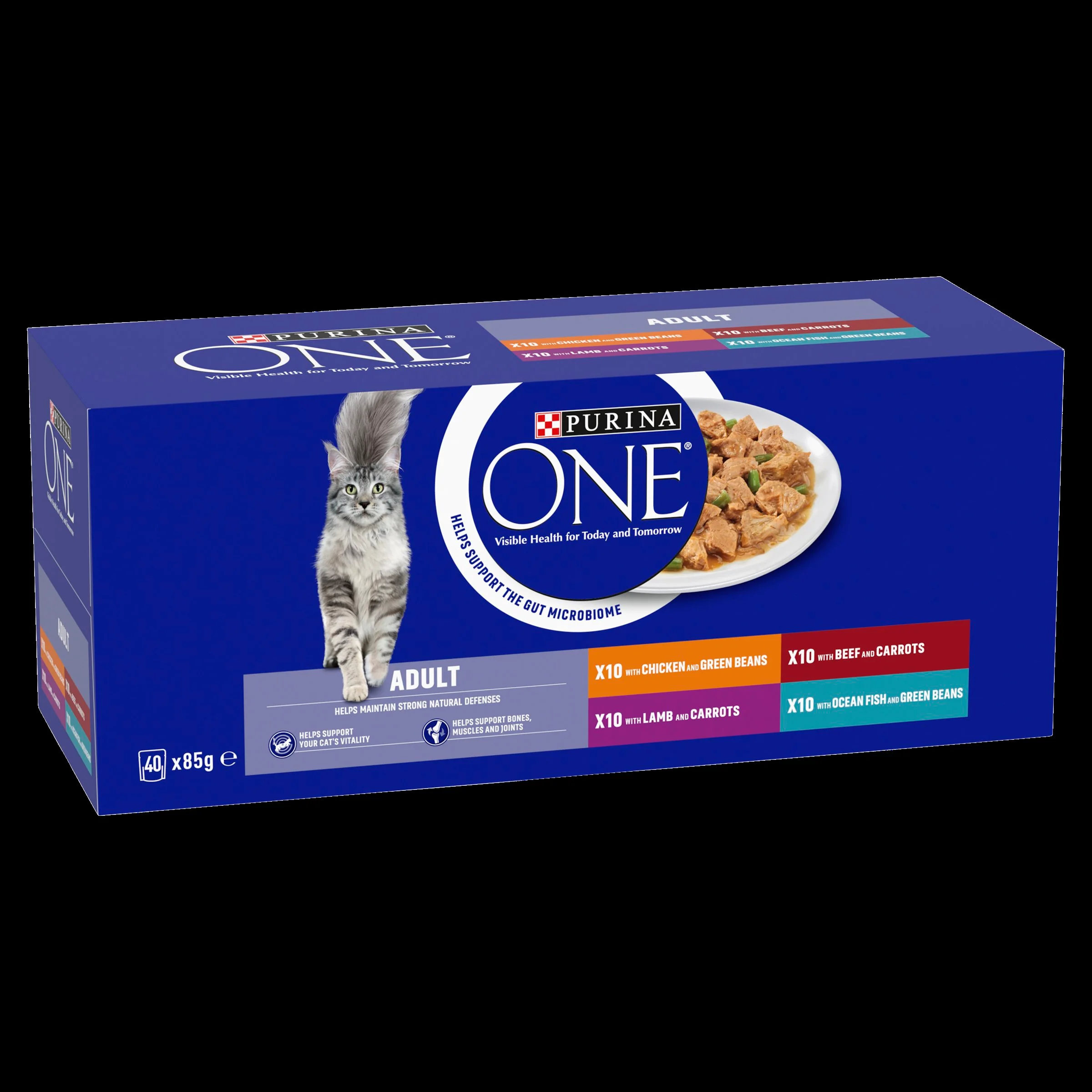 Purina One Mini Fillets Mixed Selection in Gravy Wet Cat Food - Image 8
