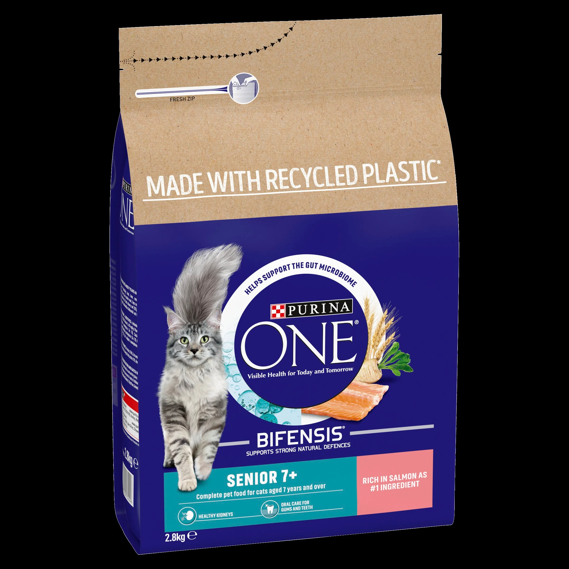 Purina One Senior Salmon Dry Cat Food - Image 4