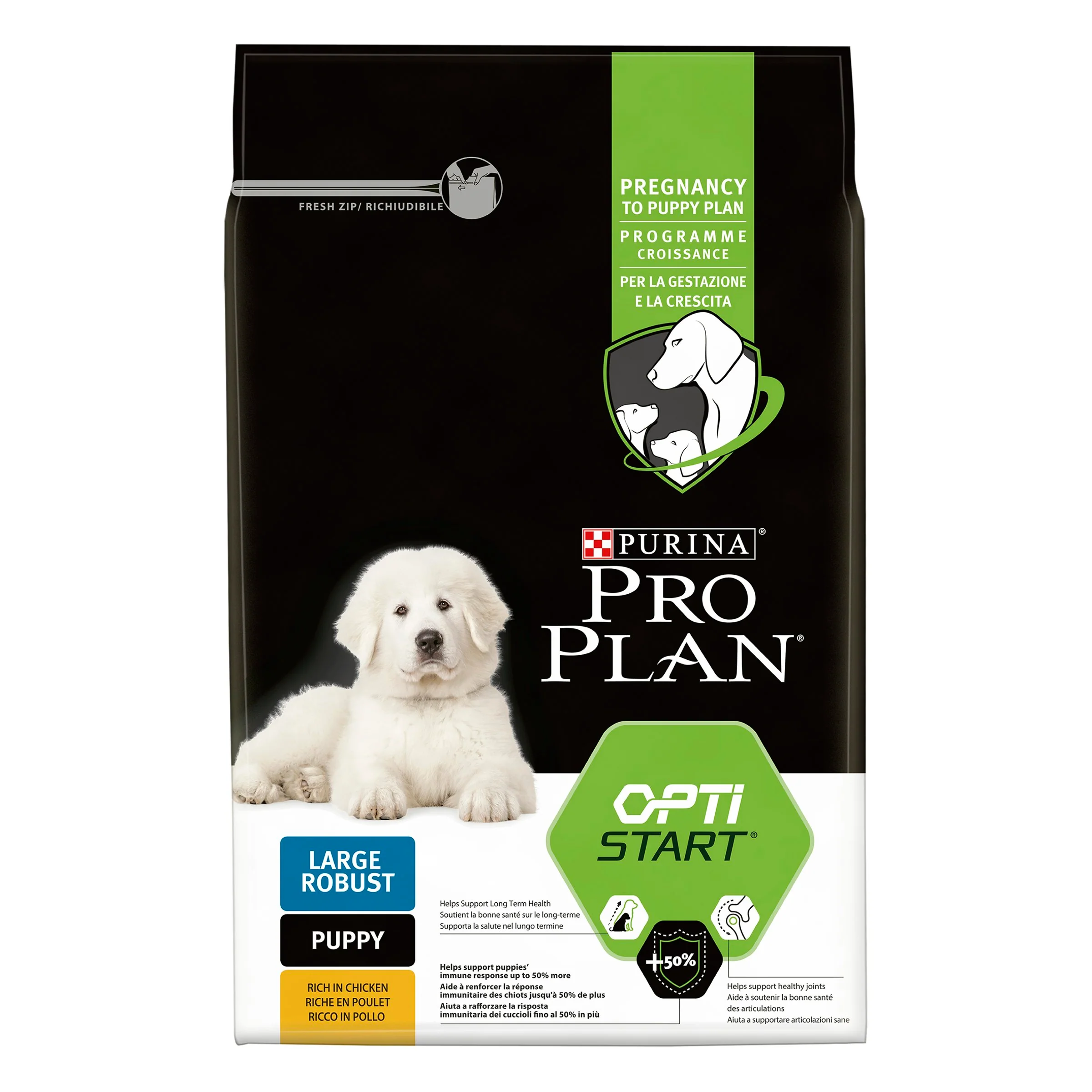 Purina Pro Plan Croquette Robust Large Puppy Dry Dog Food - Chicken & Rice - Image 5