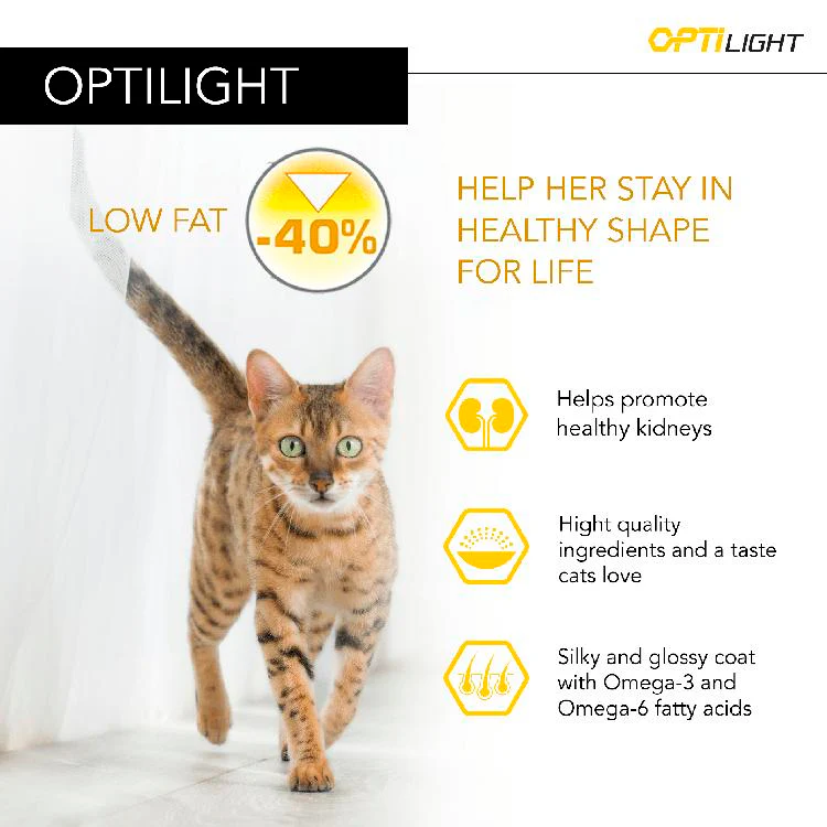 Pro Plan Light Optirenal Adult Dry Cat Food - Turkey & Rice - Image 4