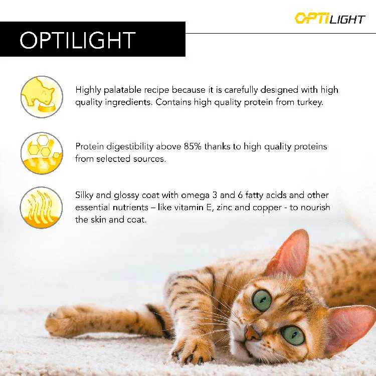Pro Plan Light Optirenal Adult Dry Cat Food - Turkey & Rice - Image 5