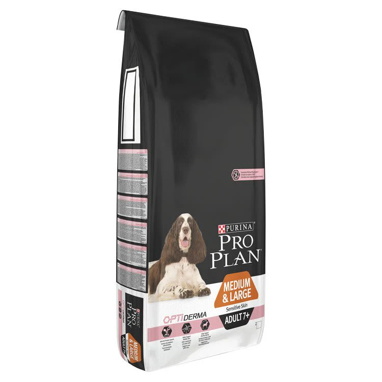 Purina Pro Plan Opti Derma Sensitive Skin Medium/Large Adult 7+ Dry Dog Food - Salmon - Image 3