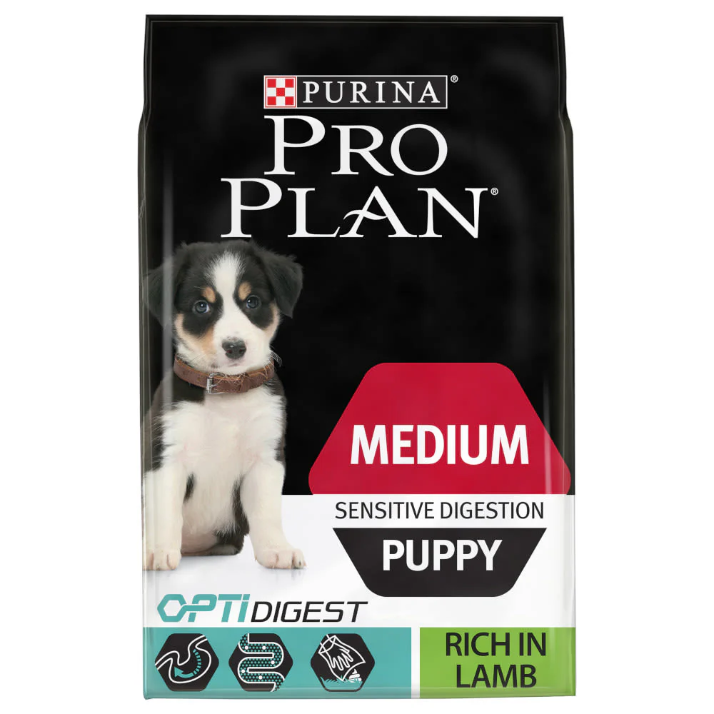 Purina Pro Plan OptiDigest Sensitive Digestion Medium Puppy Dry Dog Food - Lamb