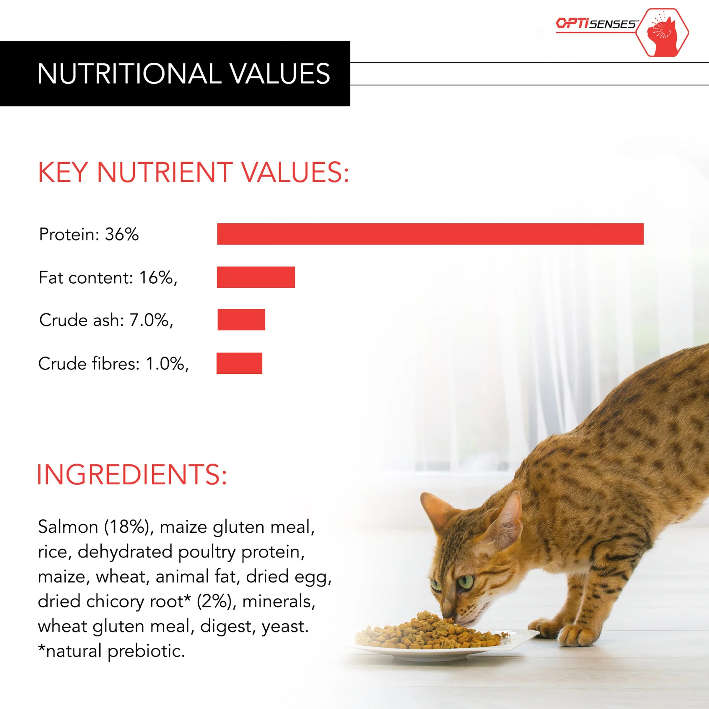 Purina Pro Plan Optisenses Original Adult Dry Cat Food - Salmon - Image 10