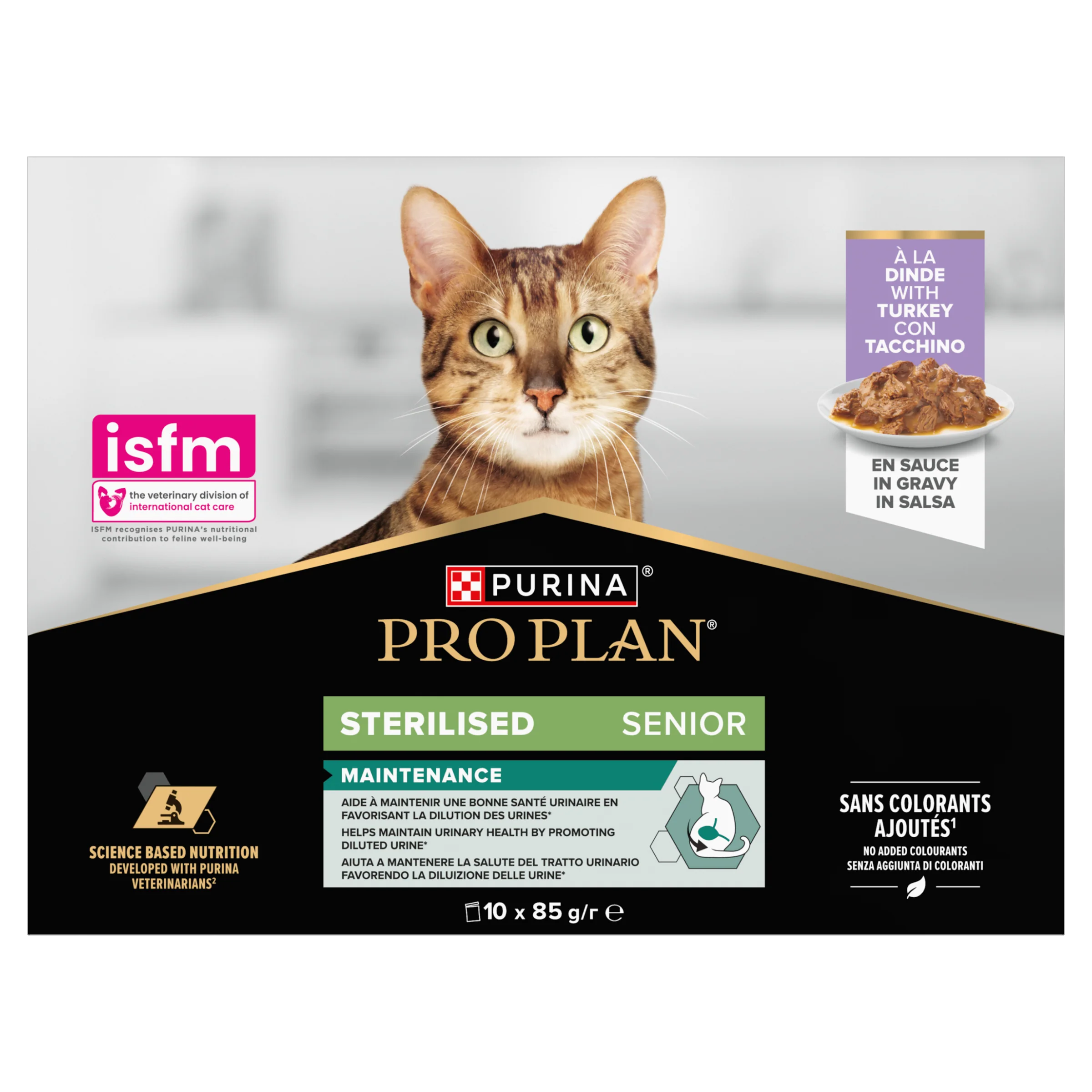 Purina Pro Plan Senior 7+ Sterilised Maintenance with Turkey in Gravy Wet Cat Food Pouches - Image 16