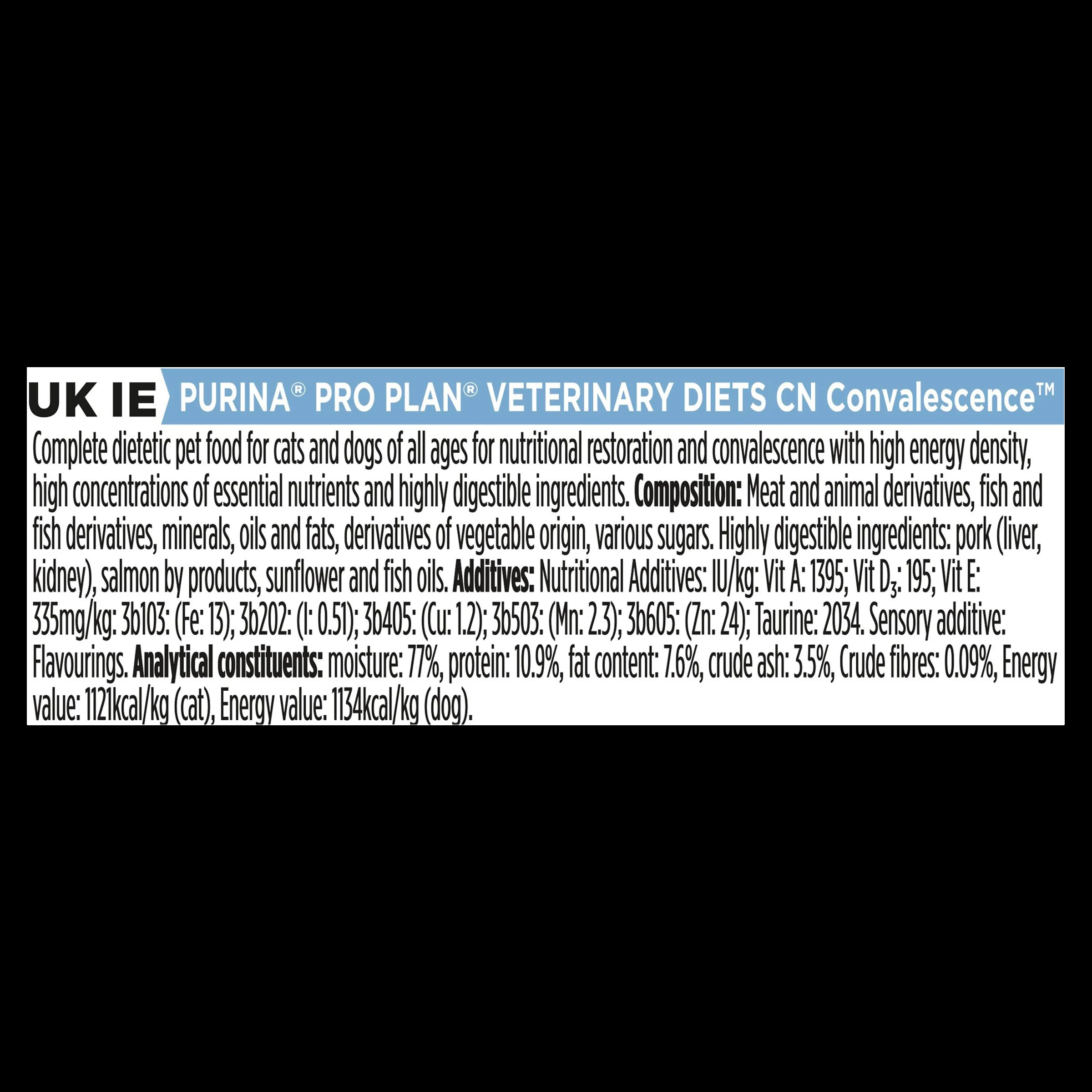Purina Pro Plan Veterinary Diets CN Convalescence Wet Food Cats and Dogs - Image 4