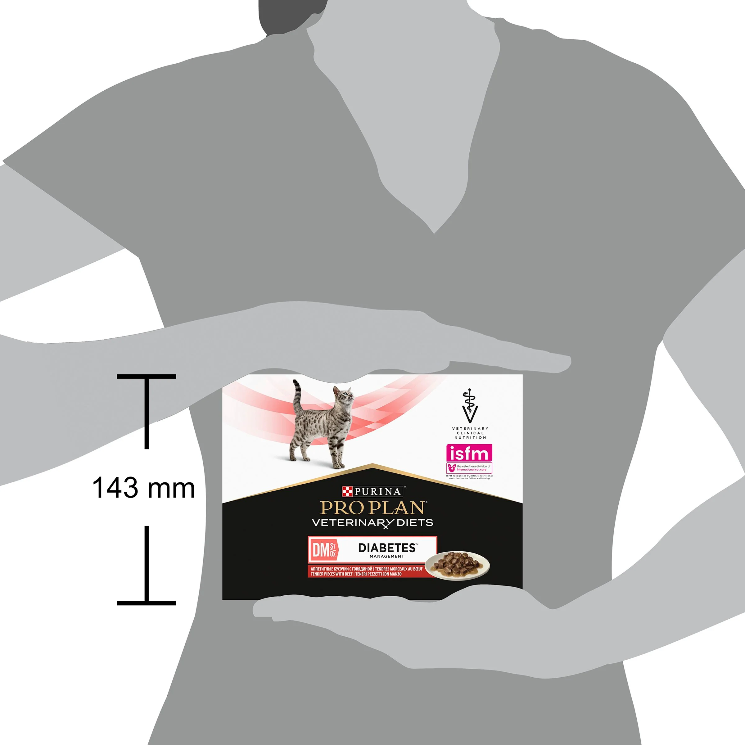 Pro Plan Veterinary Diets DM Diabetes Management Adult Wet Cat Food - Beef - Image 5