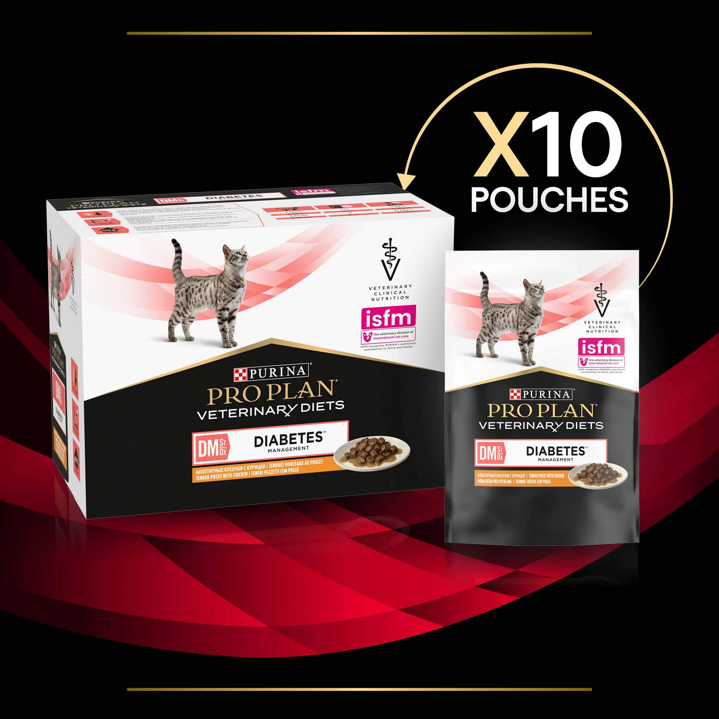 Pro Plan Veterinary Diets DM Diabetes Management Adult Wet Cat Food - Chicken - Image 4
