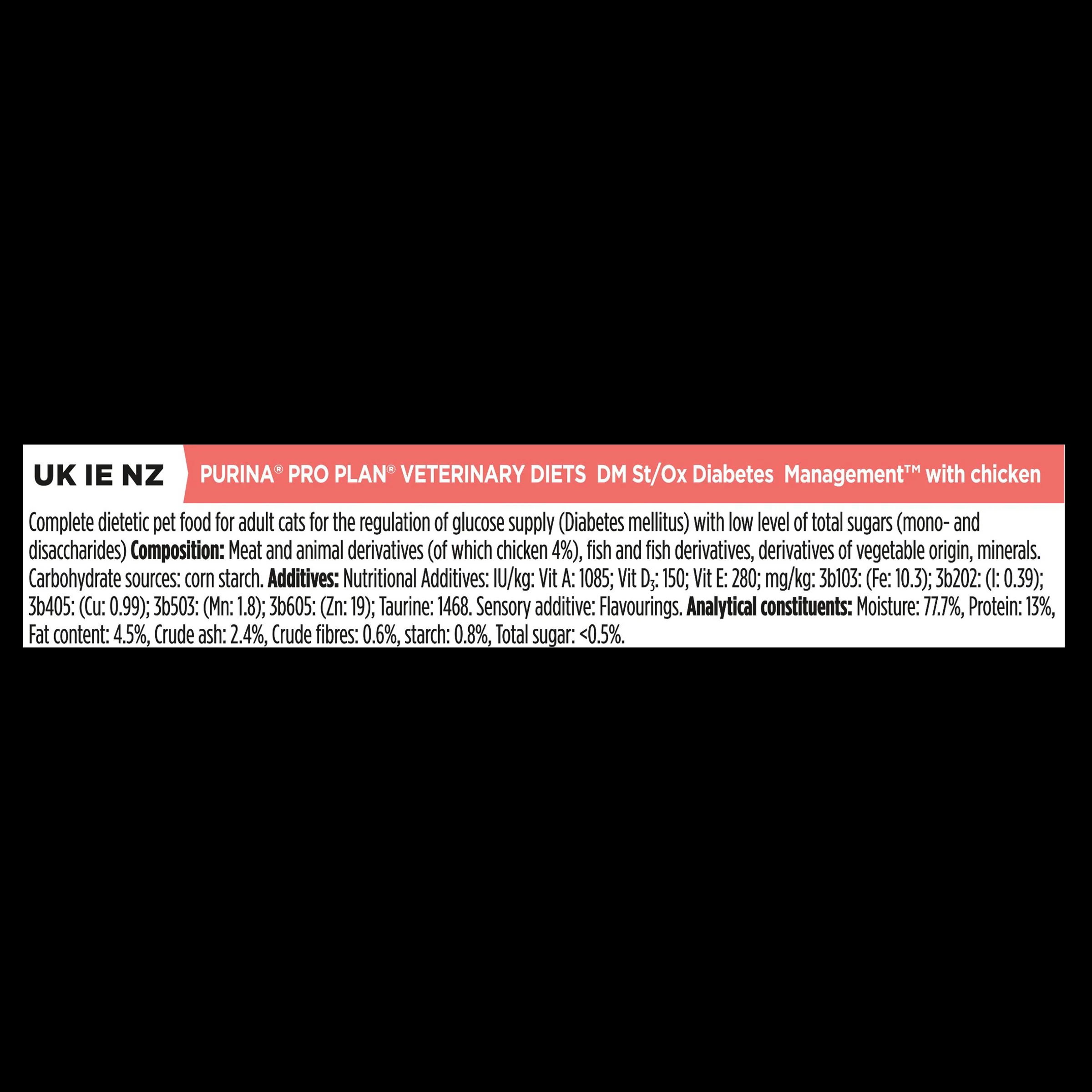 Pro Plan Veterinary Diets DM Diabetes Management Adult Wet Cat Food - Chicken - Image 5
