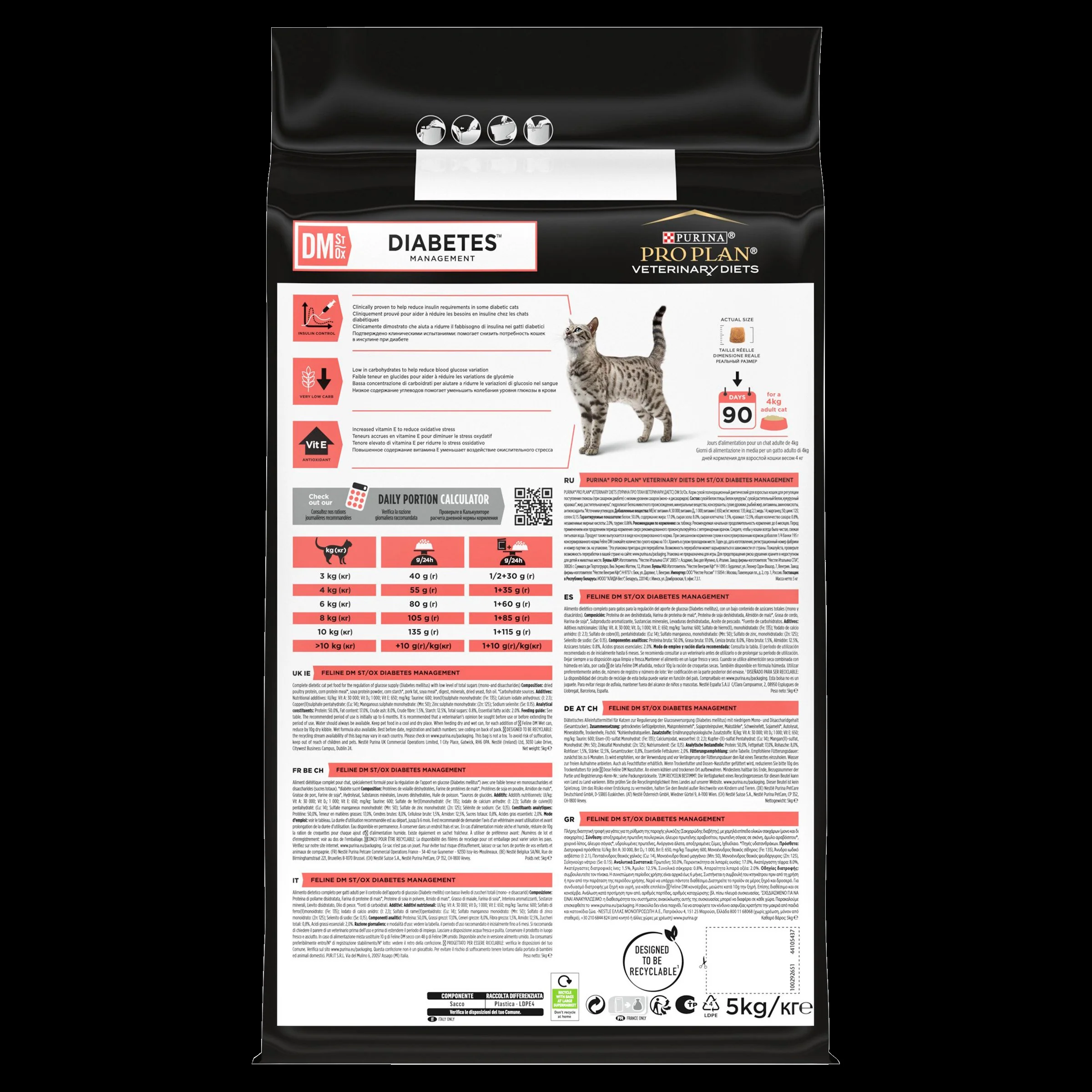 Purina Pro Plan Veterinary Diets DM St/Ox Diabetes Management Adult Cat Food - Chicken - Image 14