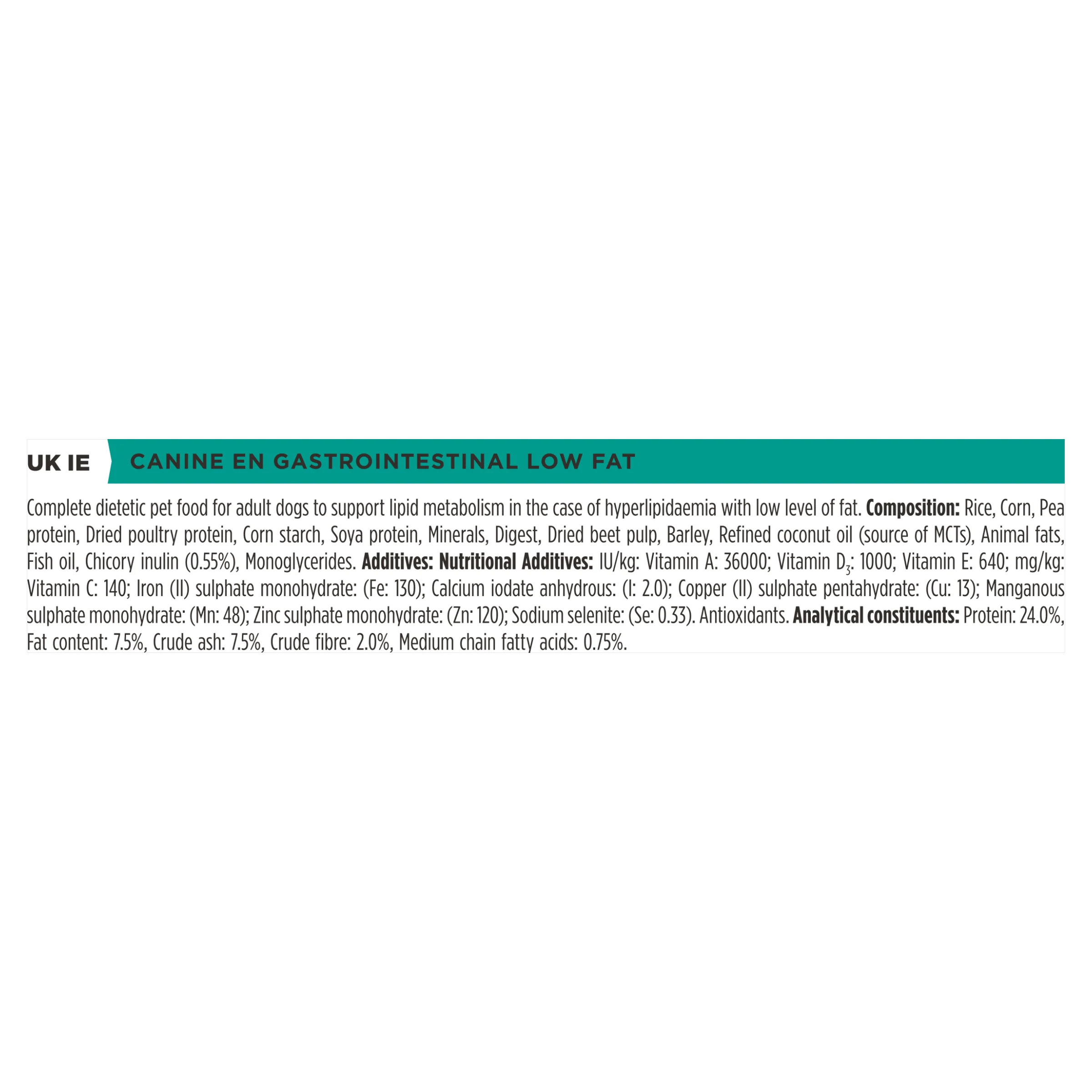 Purina Pro Plan Veterinary Diets EN Canine Gastrointestinal Low Fat Adult Dry Dog Food - Image 25