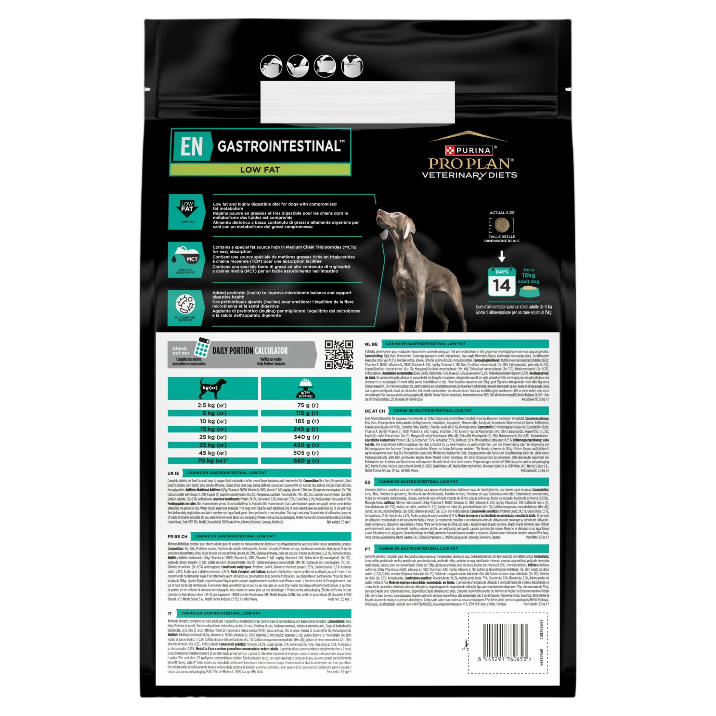 Purina Pro Plan Veterinary Diets EN Canine Gastrointestinal Low Fat Adult Dry Dog Food - Image 8