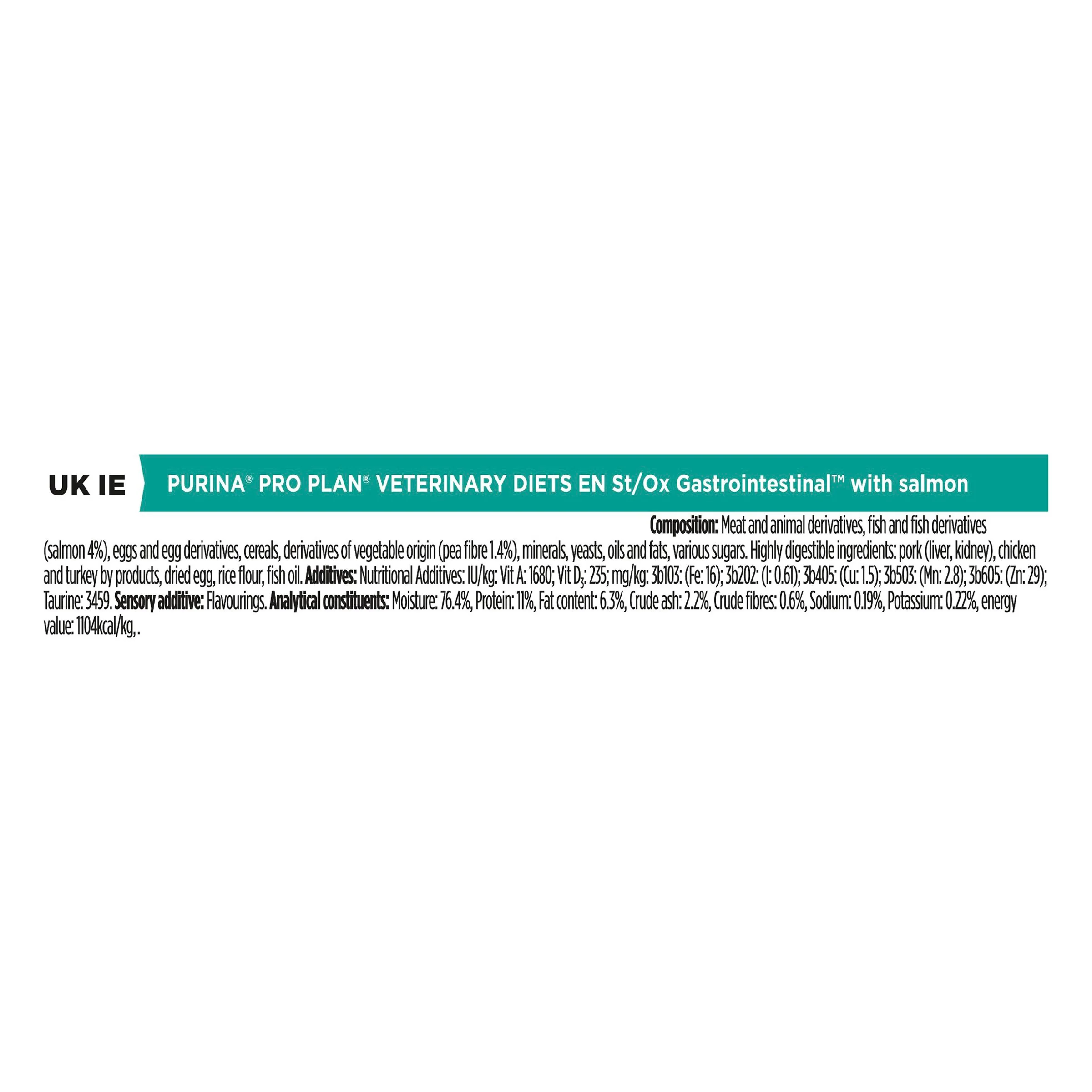 Pro Plan Veterinary Diets EN Gastrointestinal Wet Cat Food - Salmon - Image 13