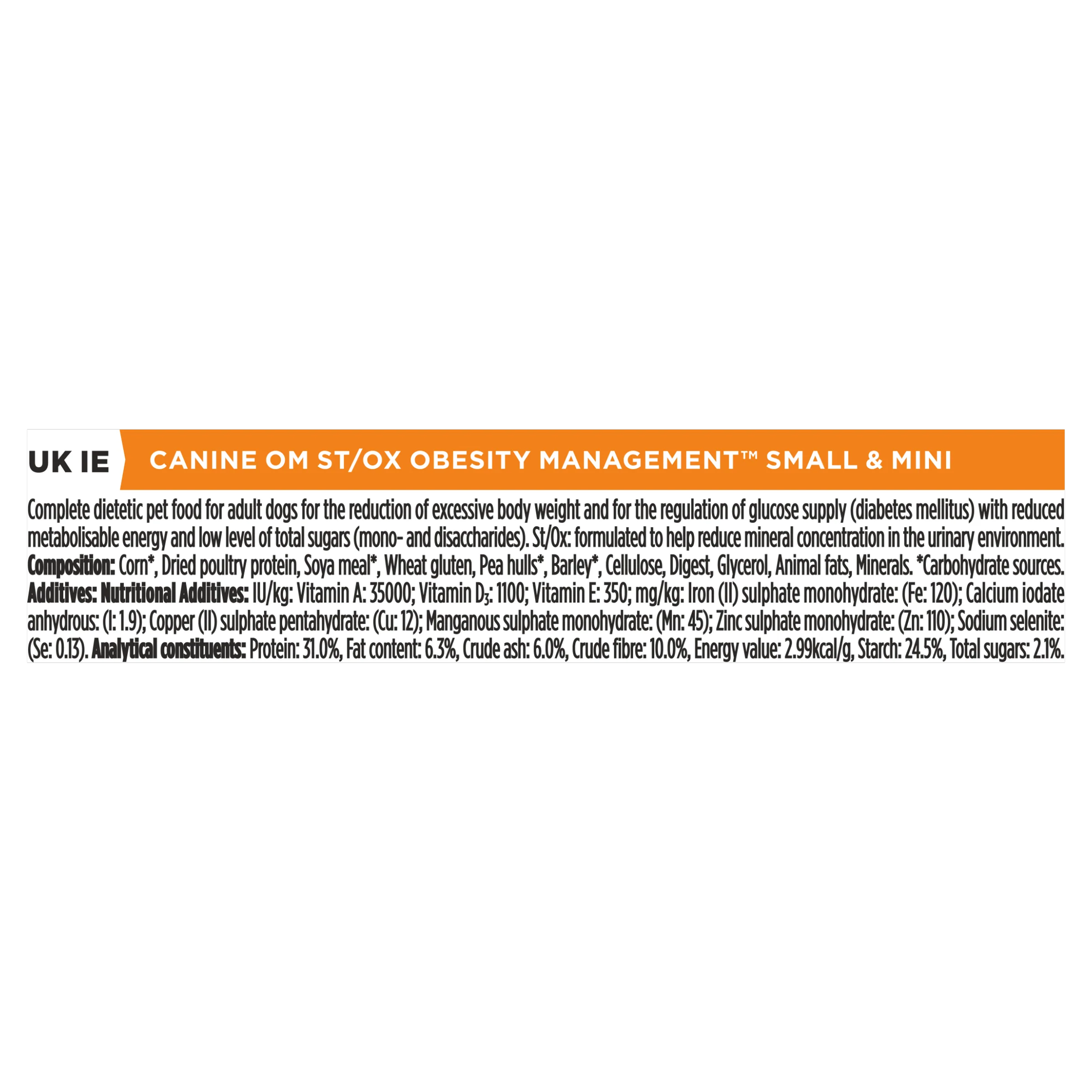 Purina Pro Plan Veterinary Diets OM Canine St/Ox Obesity Management Small & Mini Adult Dry Dog Food - Image 13