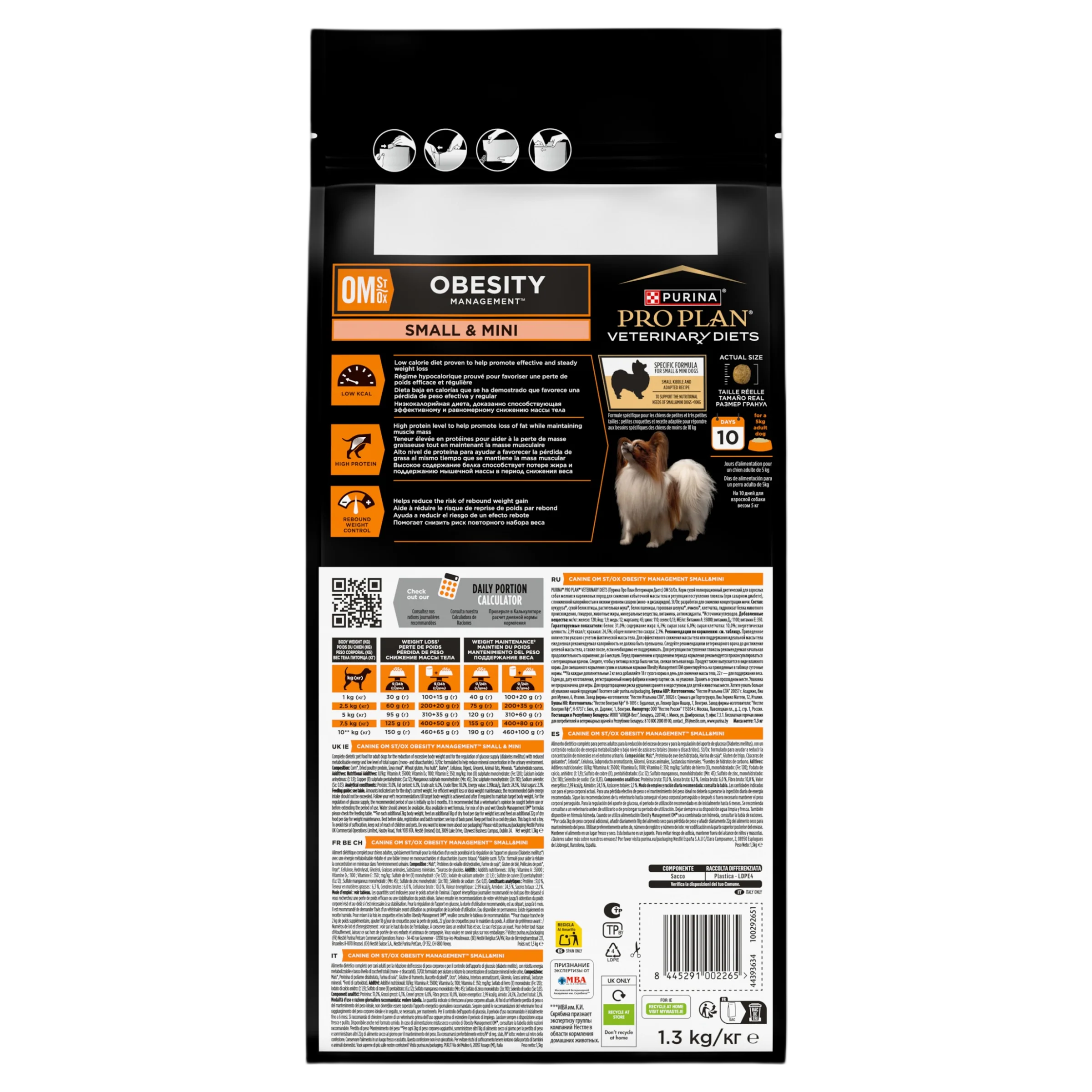 Purina Pro Plan Veterinary Diets OM Canine St/Ox Obesity Management Small & Mini Adult Dry Dog Food - Image 4