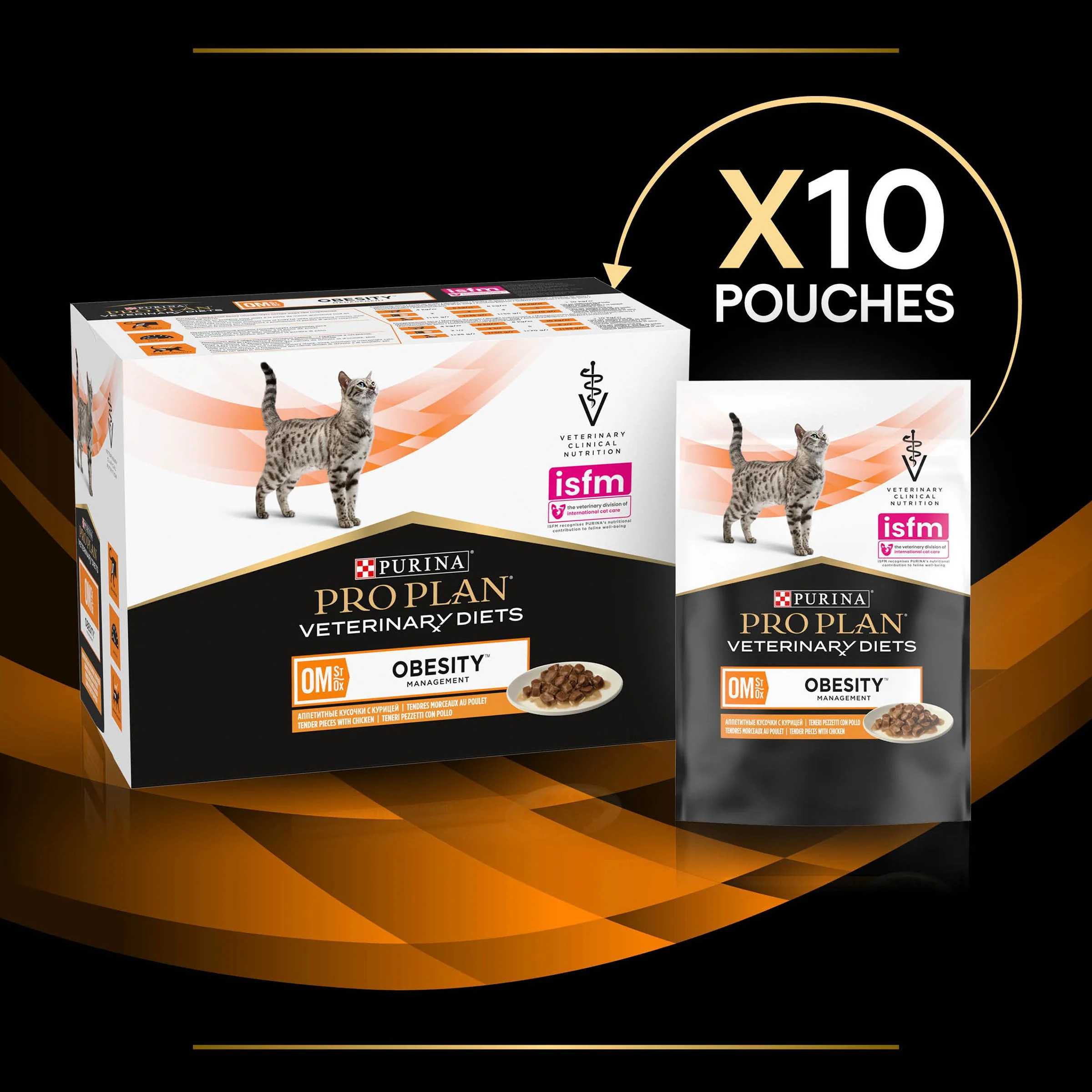 Purina Pro Plan Veterinary Diets OM Obesity Management Adult Wet Cat Food - Chicken - Image 2
