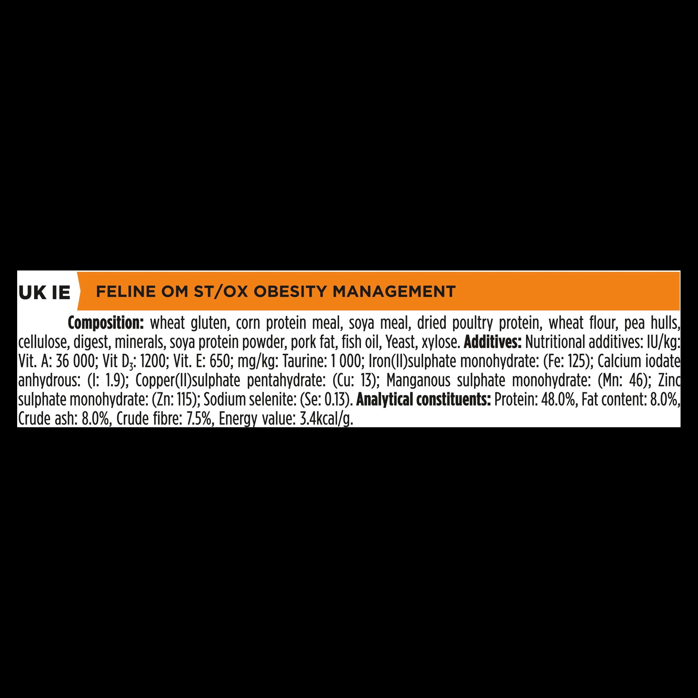 Purina Pro Plan Veterinary Diets OM St/Ox Obesity Management Adult Dry Cat Food - Image 18