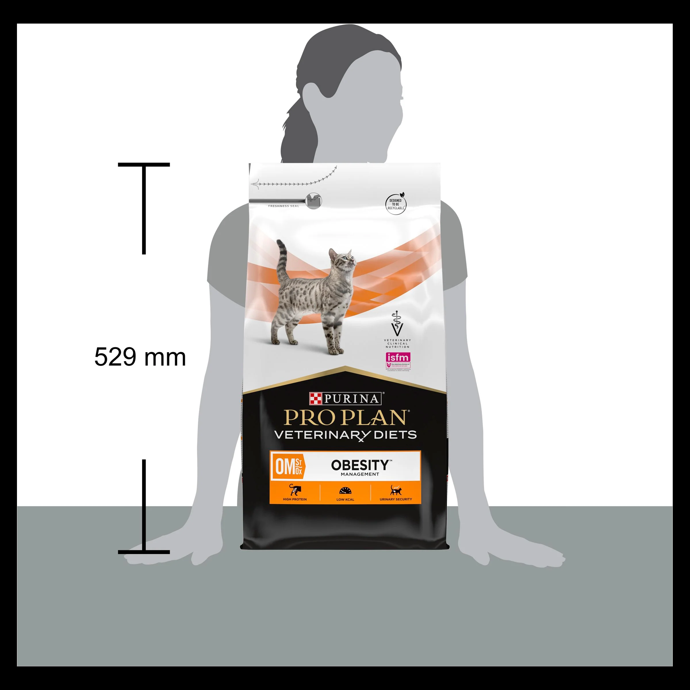 Purina Pro Plan Veterinary Diets OM St/Ox Obesity Management Adult Dry Cat Food - Image 2