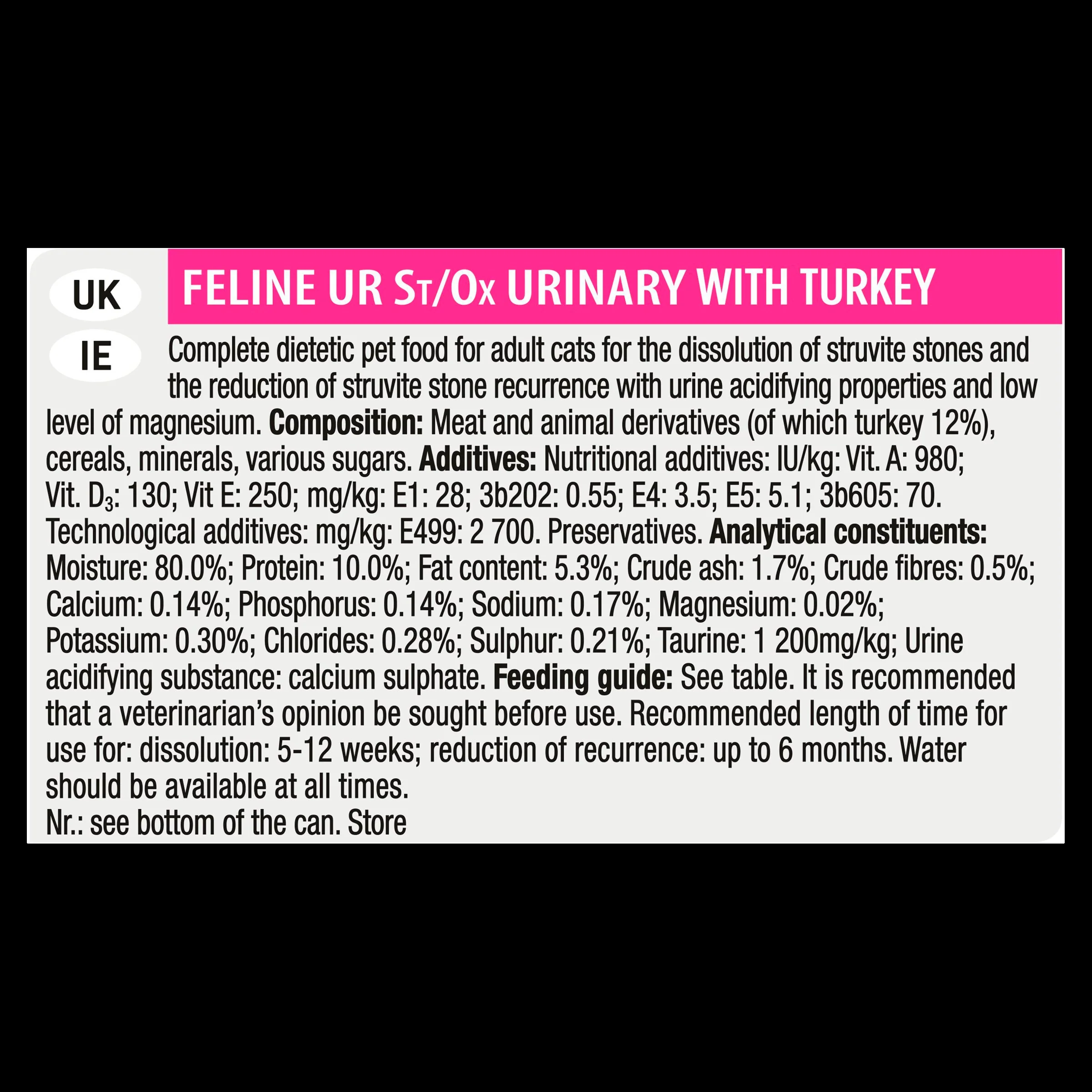 Purina Pro Plan Veterinary Diets UR St/Ox Urinary Adult Cat Wet Food - Turkey - Image 3