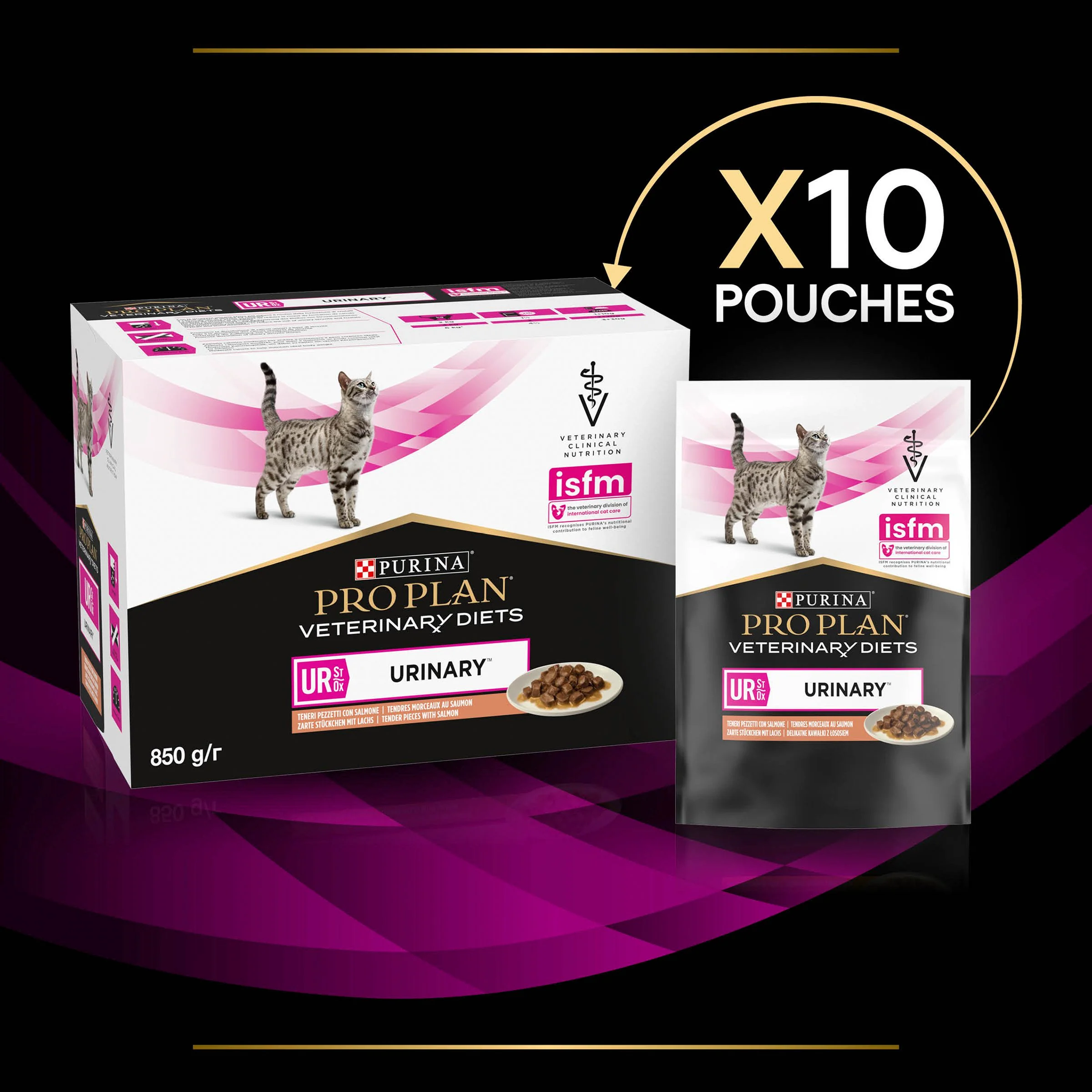 Purina Pro Plan Veterinary Diets UR Urinary Adult Wet Cat Food - Salmon - Image 2