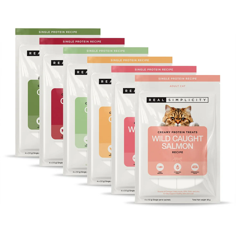 Real Simplicity Creamy Protein Treats Grass Fed Beef Adult Cat Treat - Image 7