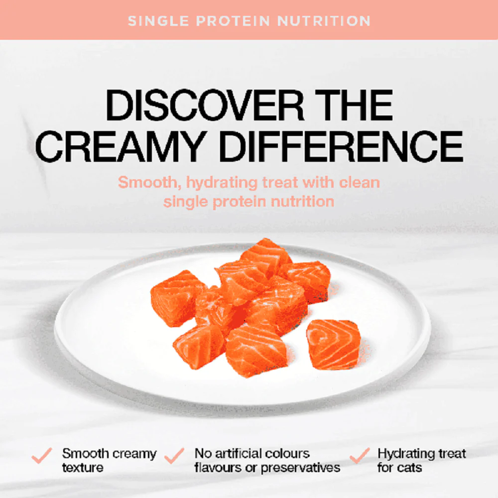 Real Simplicity Creamy Protein Treats Wild Caught Salmon Adult Cat Treat - Image 3