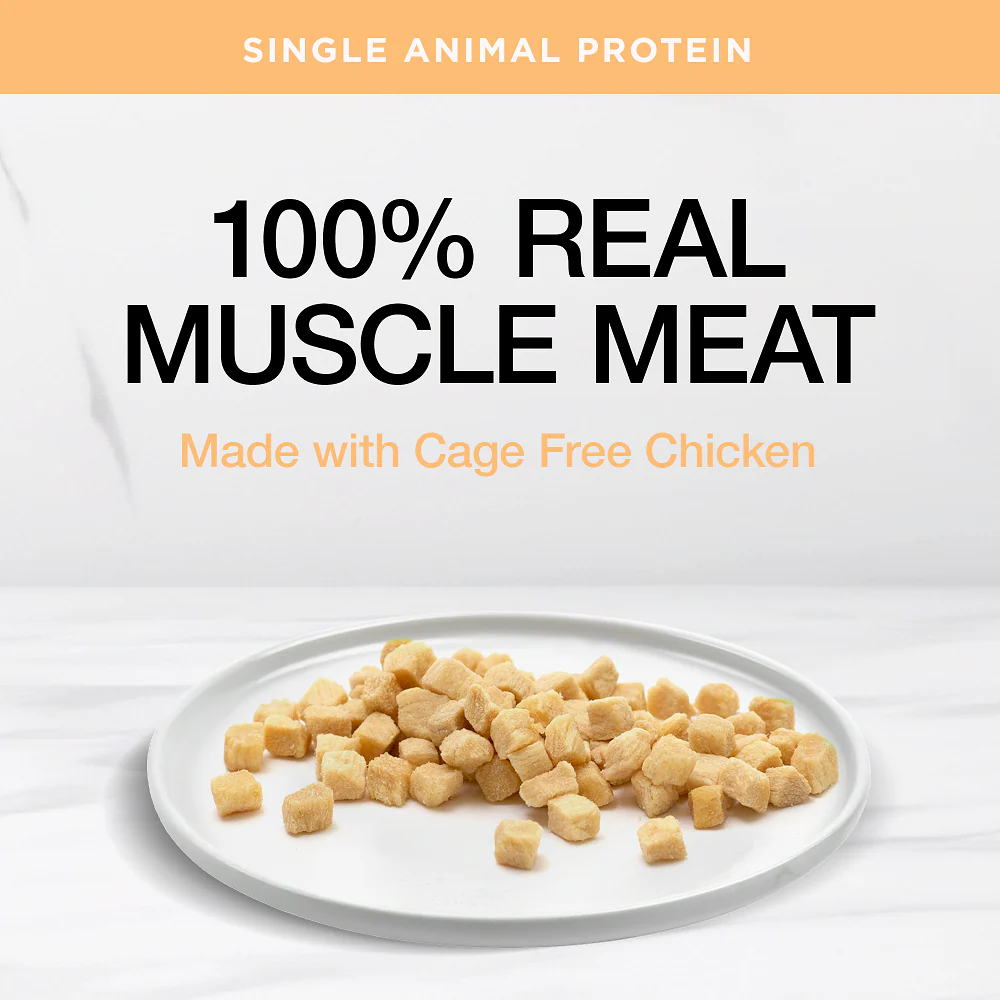 Real Simplicity Freeze Dried Single Protein Bites Farm Raised Chicken Adult Cat Treat - Image 2