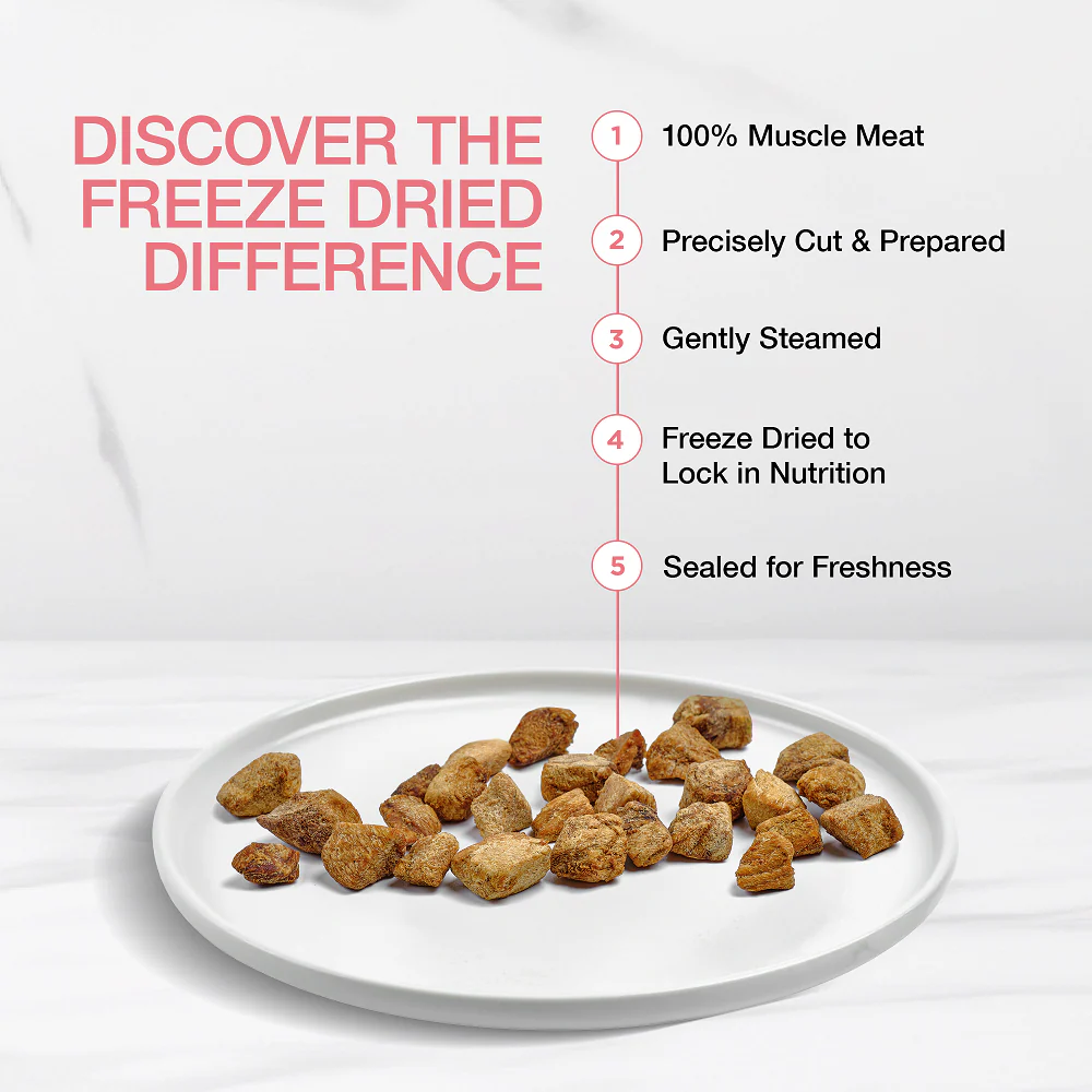 Real Simplicity Freeze Dried Single Protein Bites Wild Caught Tuna Adult Cat Treat - Image 3