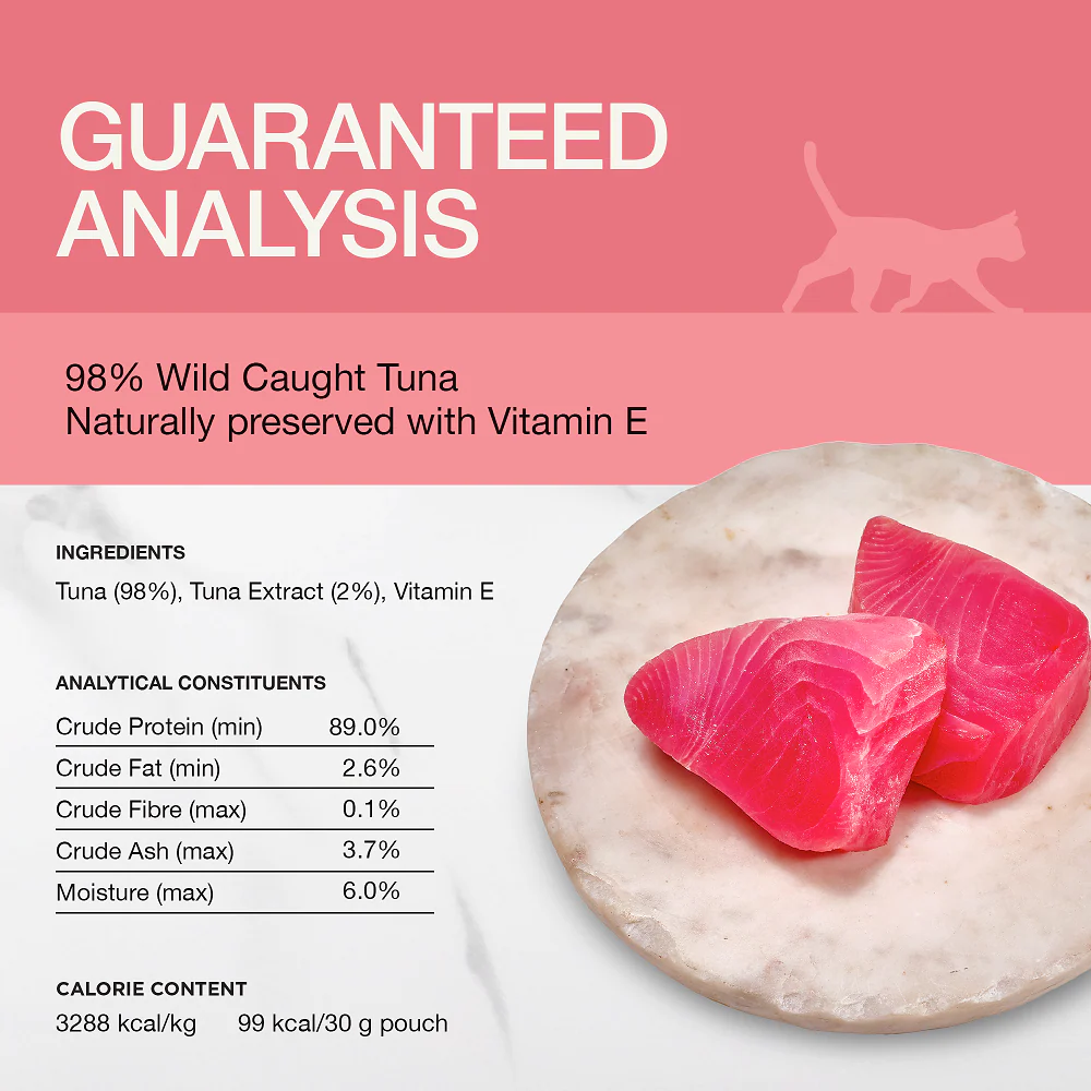 Real Simplicity Freeze Dried Single Protein Bites Wild Caught Tuna Adult Cat Treat - Image 4