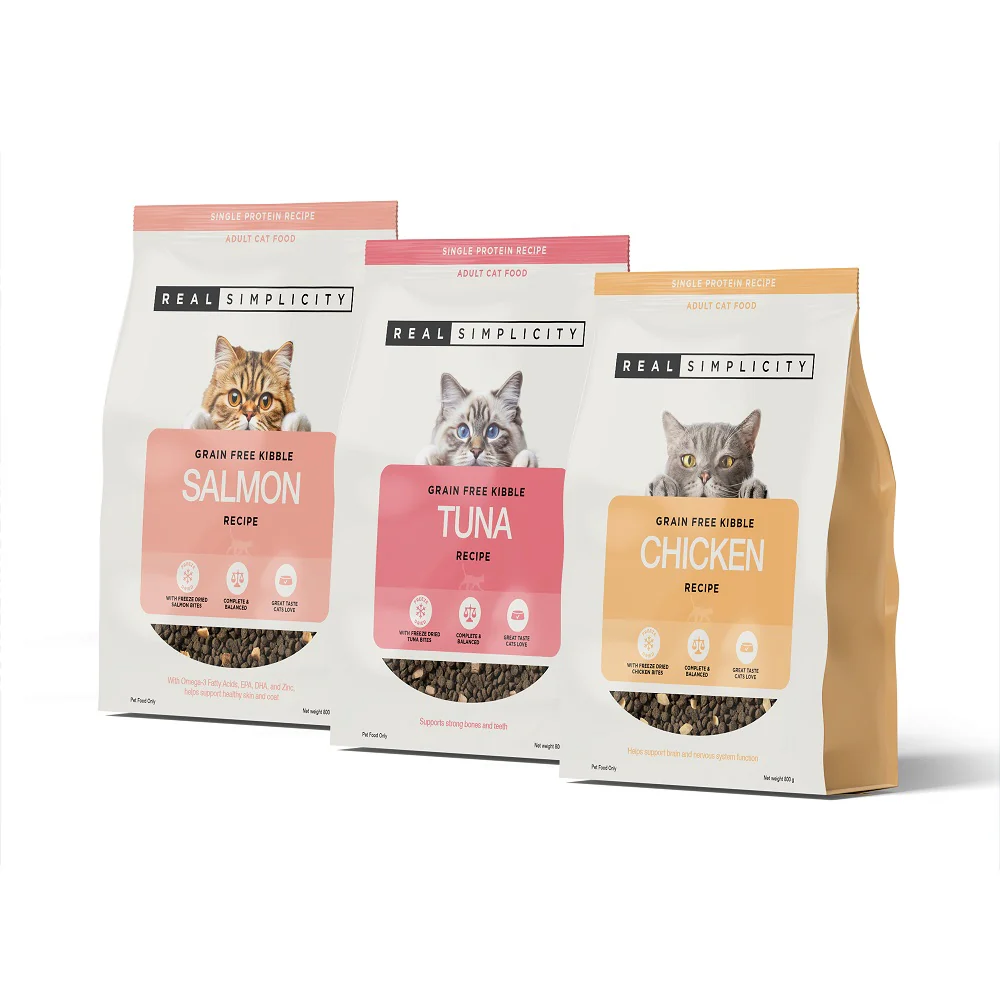 Real Simplicity Grain Free Kibble Farm Raised Chicken Adult Dry Cat Food - Image 7