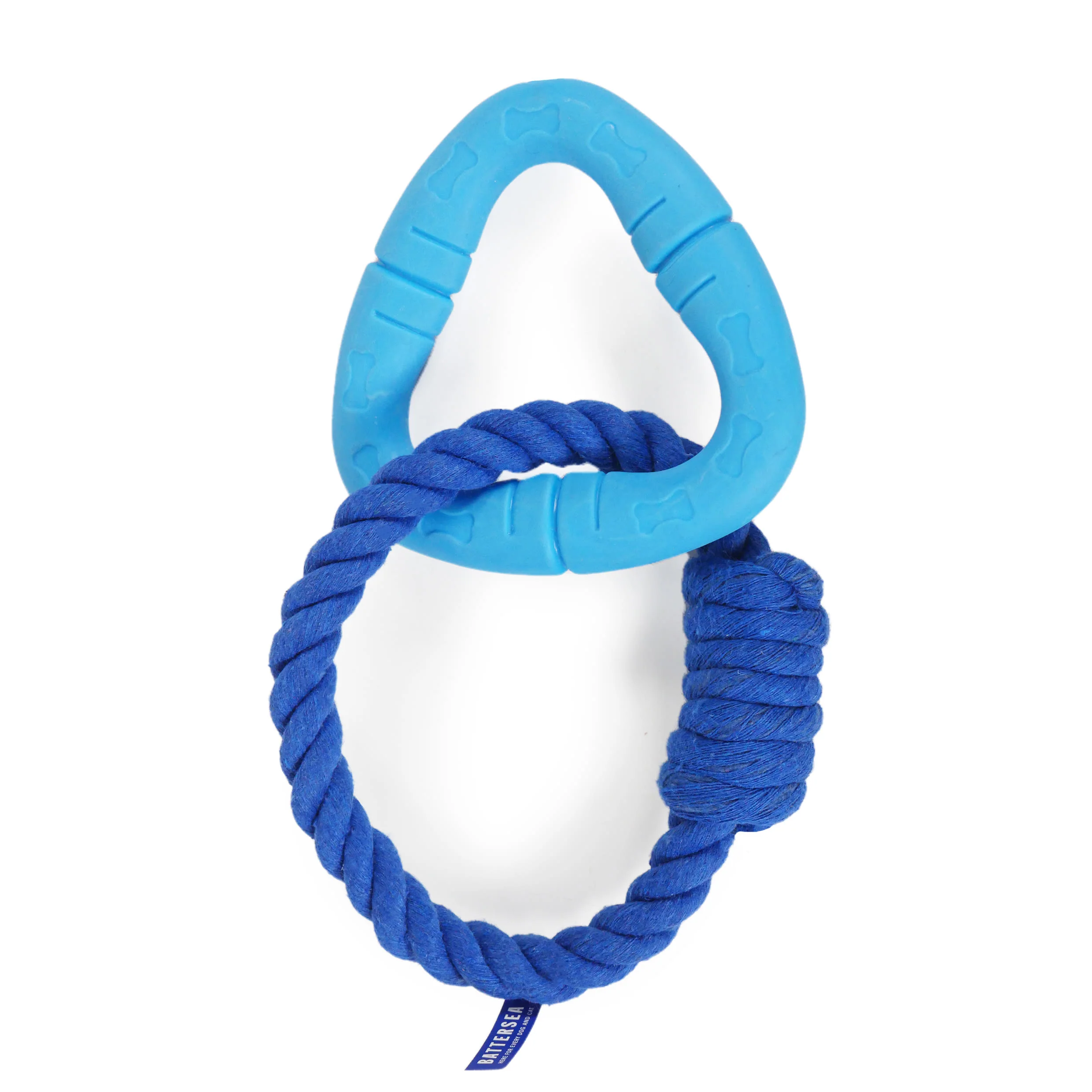 Rosewood Battersea Rope and TPR Triangle Chew Dog Toy - Image 2