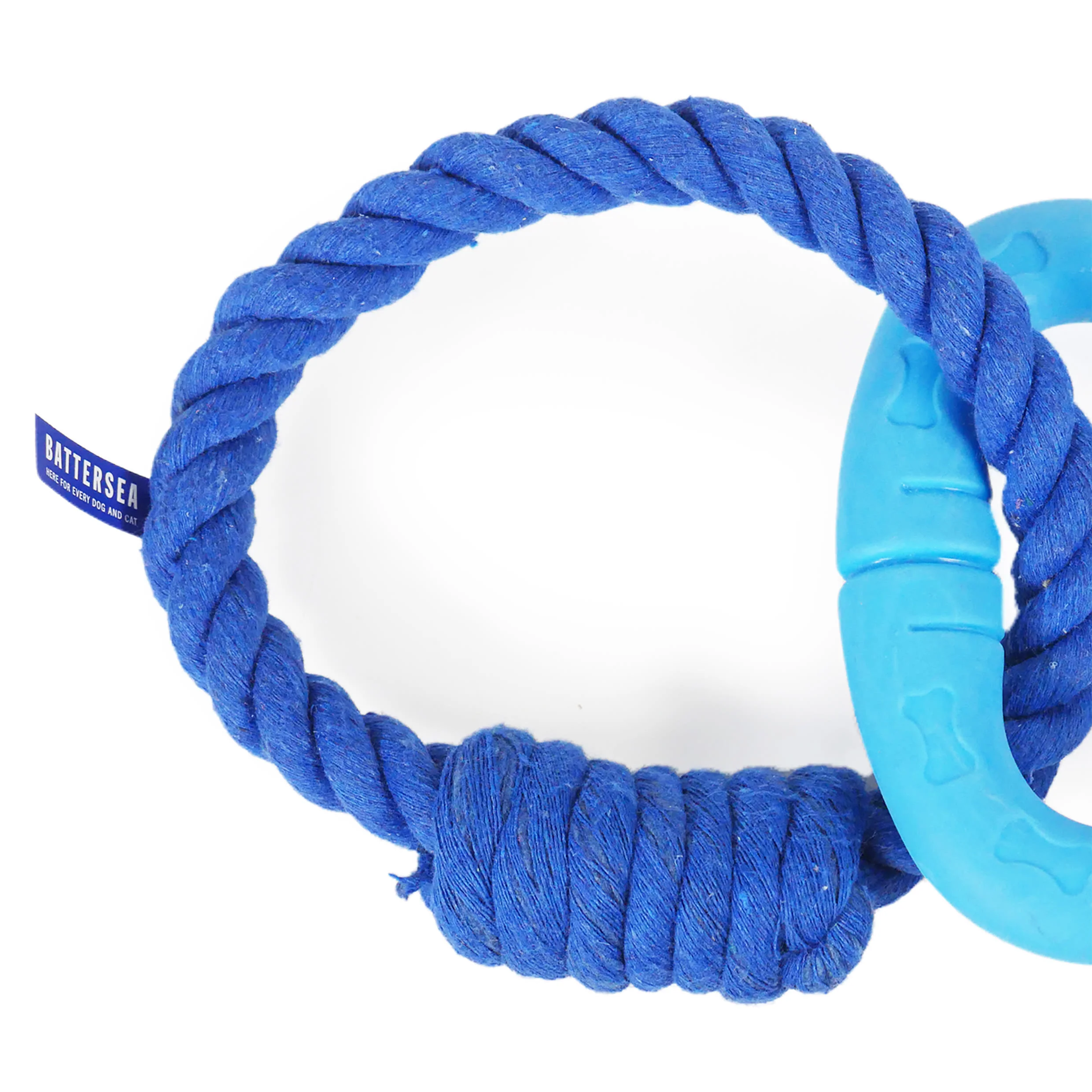 Rosewood Battersea Rope and TPR Triangle Chew Dog Toy - Image 4