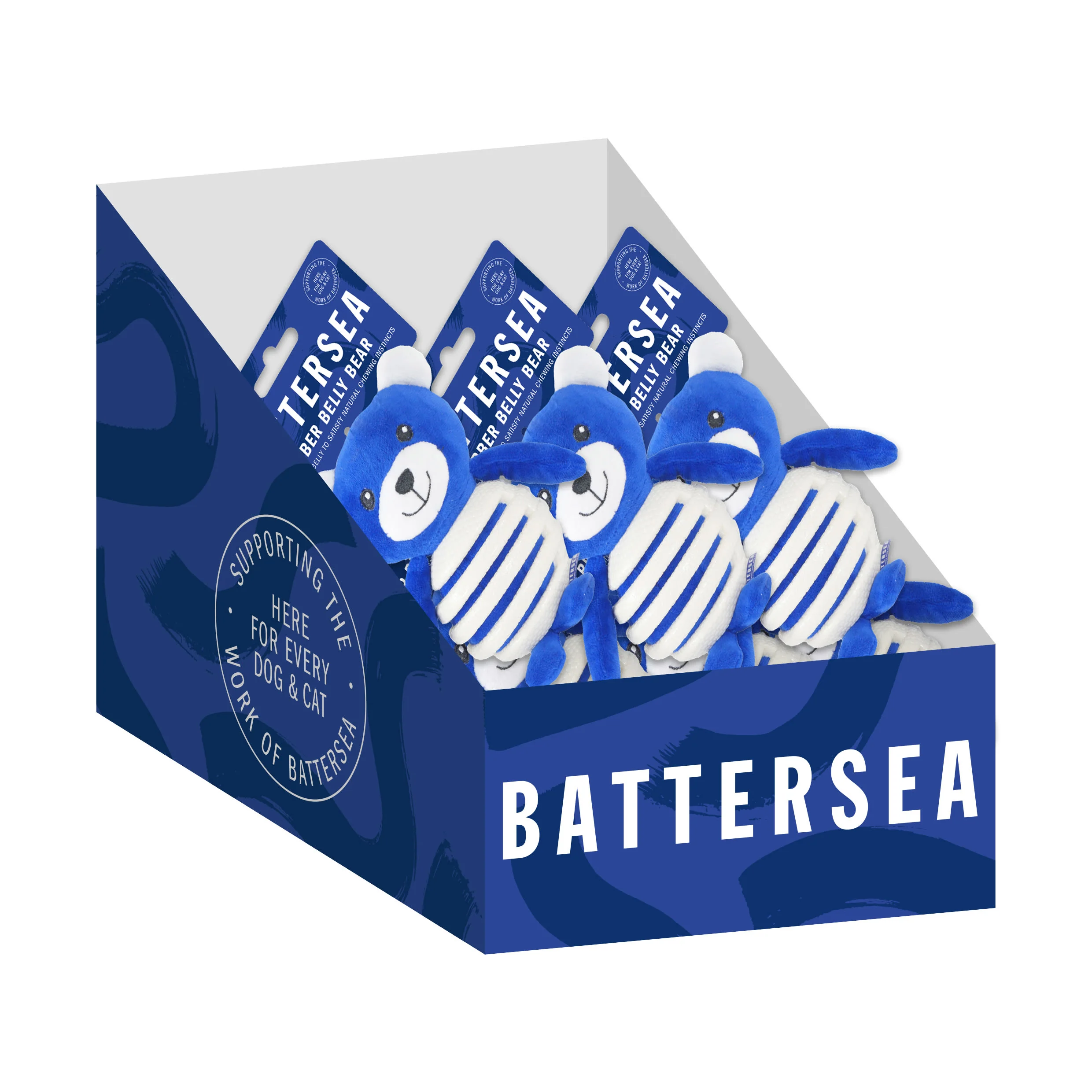 Rosewood Battersea Rubber Belly Bear Chewing Dog Toy - Image 5