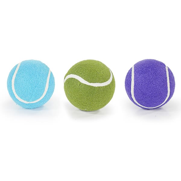 Rosewood Battersea Squeaky Tennis Balls Dog Toy - Image 3