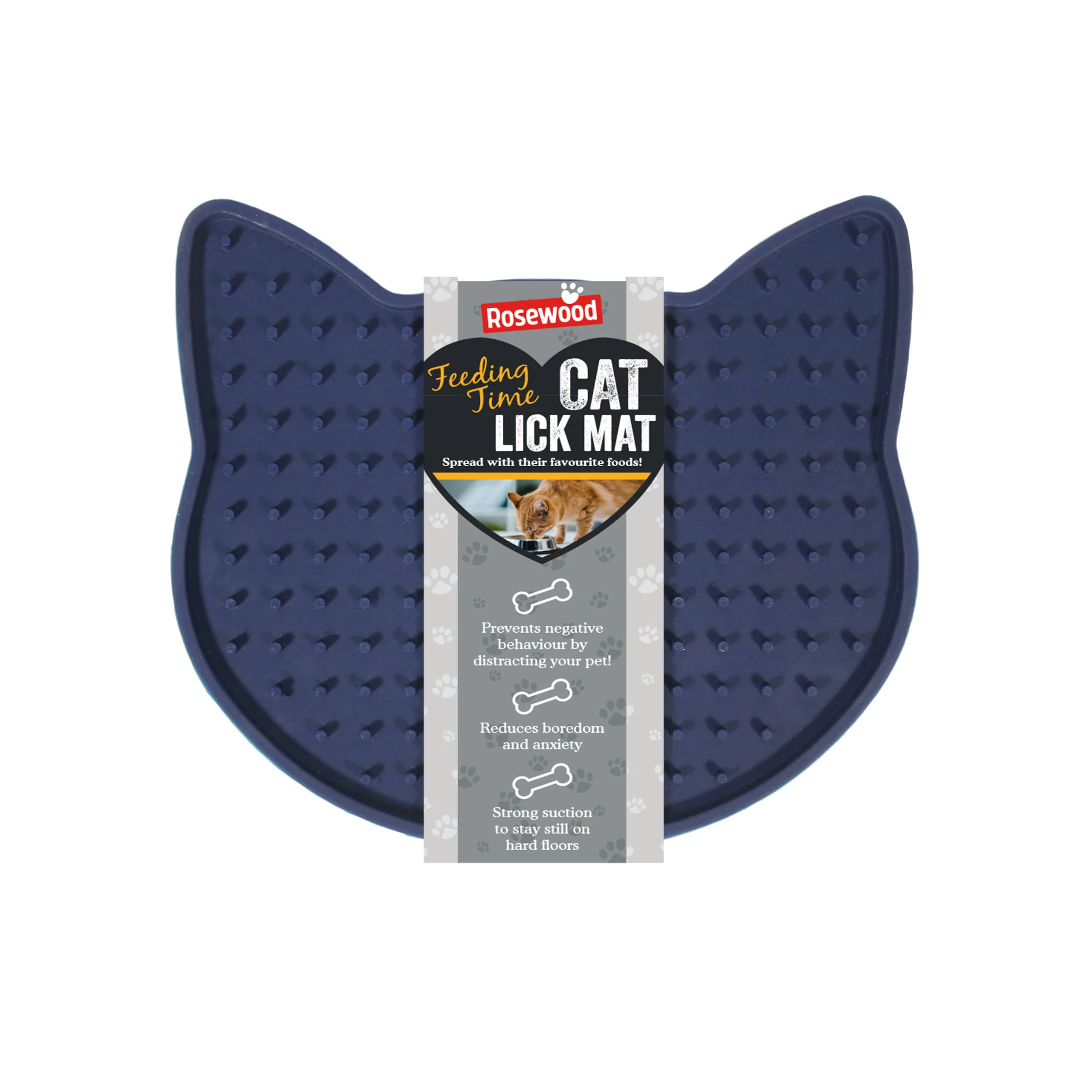 Rosewood Cat Head Shape Lick Mat - Image 3