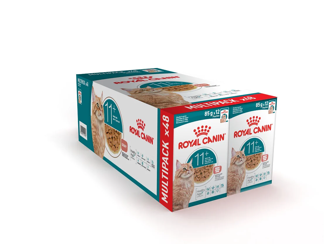 Royal Canin Ageing 11+ Senior Wet Cat Food Chunks In Gravy - Image 12