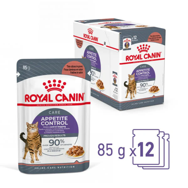 Royal Canin Appetite Control Adult Sterilised Wet Cat Food - Gravy - Image 9