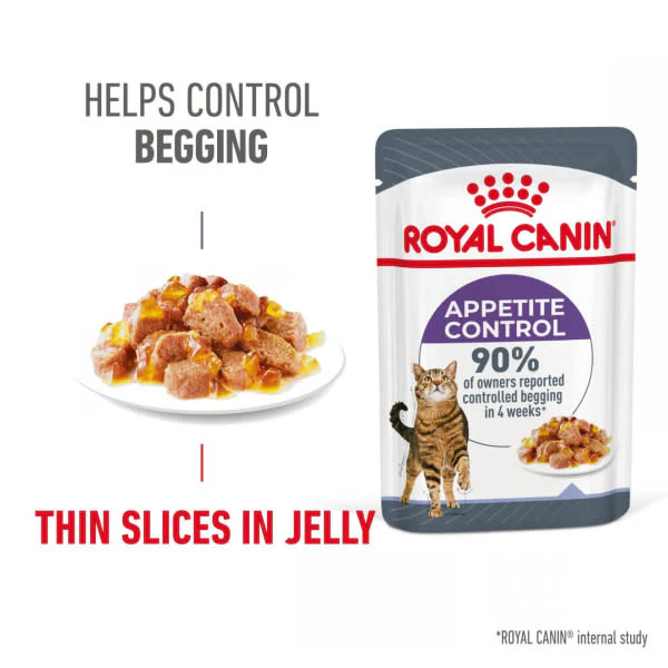 Royal Canin Appetite Control Adult Sterilised Wet Cat Food - Jelly - Image 2