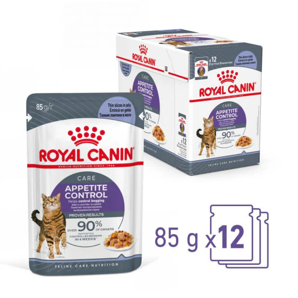 Royal Canin Appetite Control Adult Sterilised Wet Cat Food - Jelly - Image 7