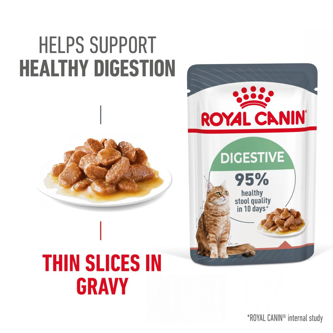 Royal Canin Digestive Care Adult Thin Slices in Gravy Wet Cat Food - Image 12