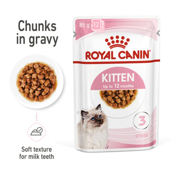 Royal Canin Feline Health Nutrition in Gravy Kitten Wet Cat Food - Image 4