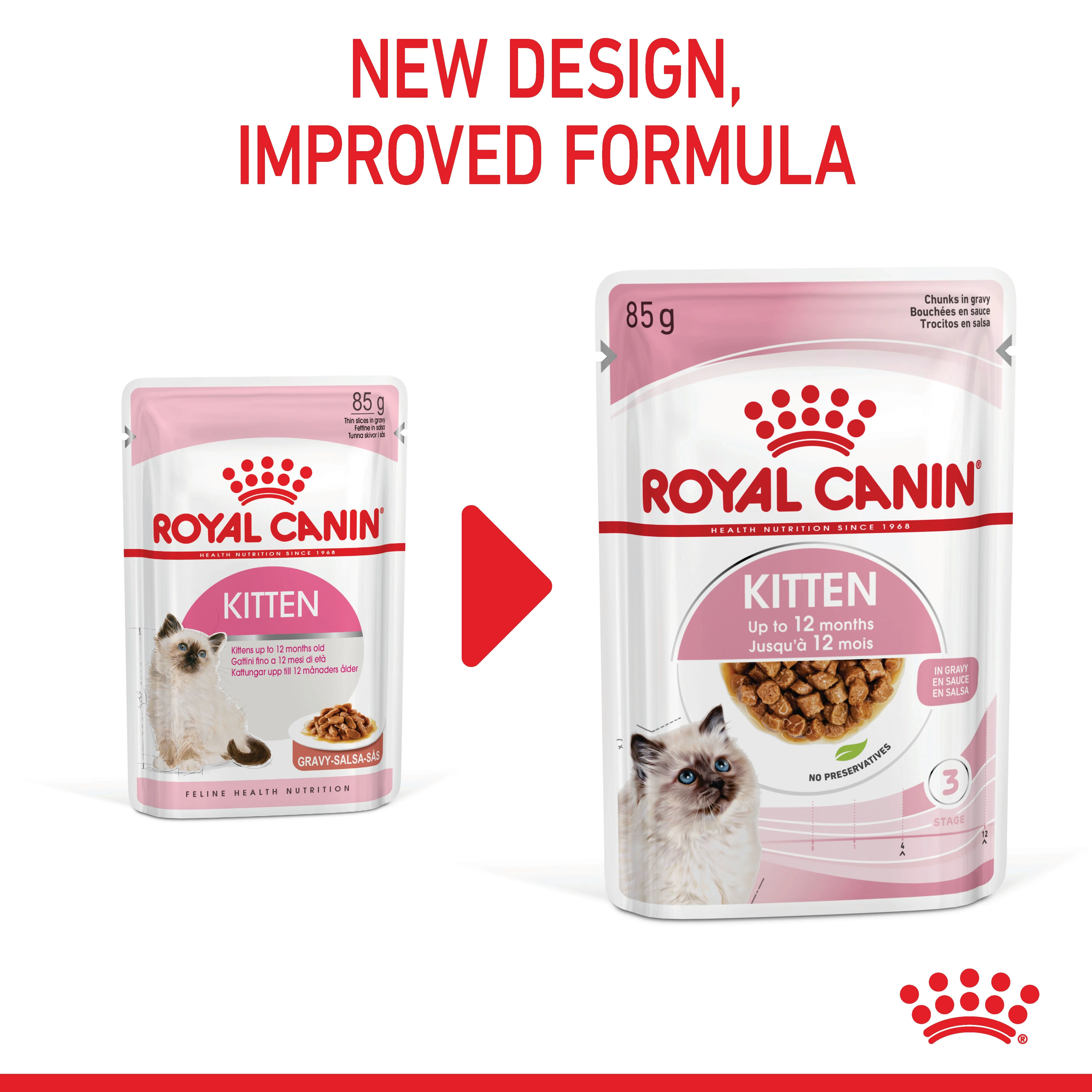 Royal Canin Kitten Wet Cat Food - Chunks in Gravy - Image 4