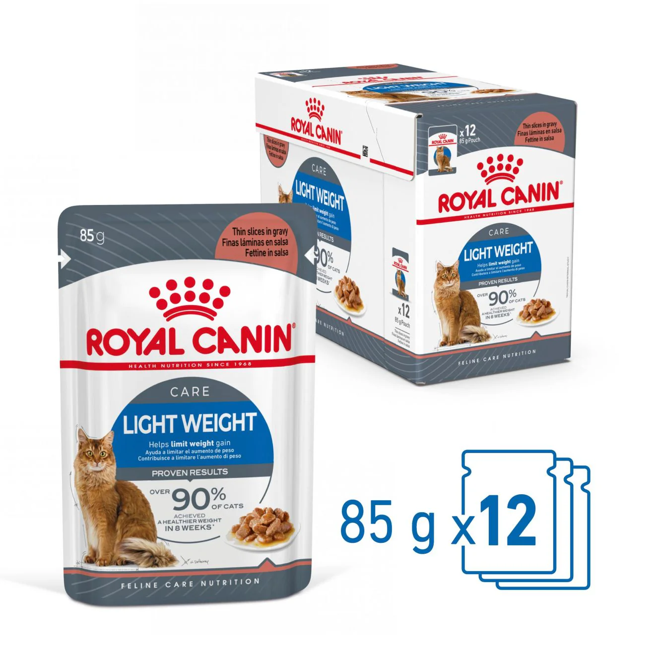 Royal Canin Light Weight Care Adult Thin Slices in Gravy Wet Cat Food - Image 11